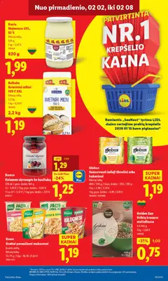 LIDL leidinys galioja nuo 02.02.2026 | Puslapis: 15 | Prekių: Kukurūzai, Kruopos, Krepšelis, Žirneliai