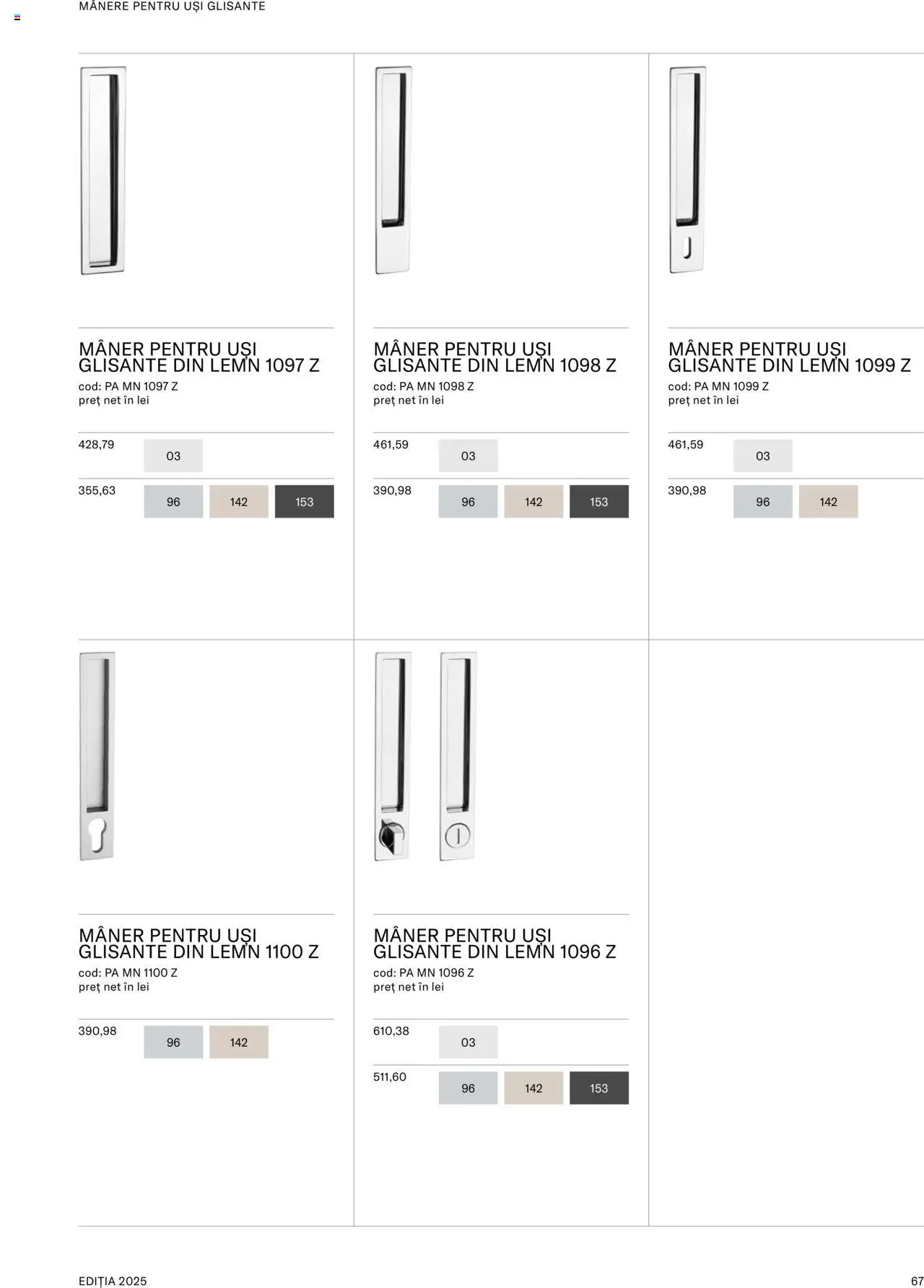 Noul catalog Proges – valabil de la 08.09.2025 | Pagină: 69 | Produse: Mâner