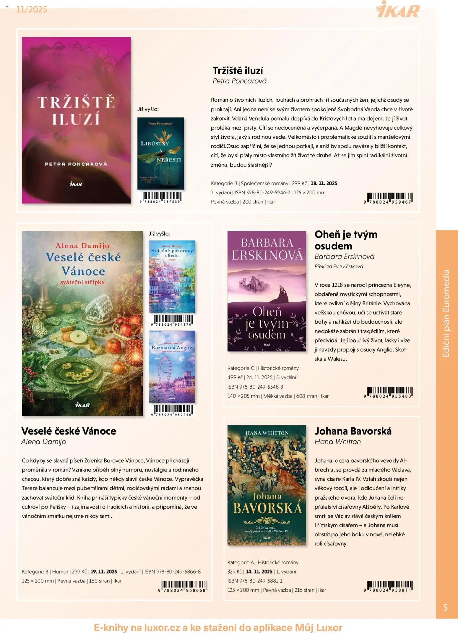 Luxor leták - listopad 2025 od 01.11.2025 | Strana: 5 | Produkty: Kniha, Cukroví