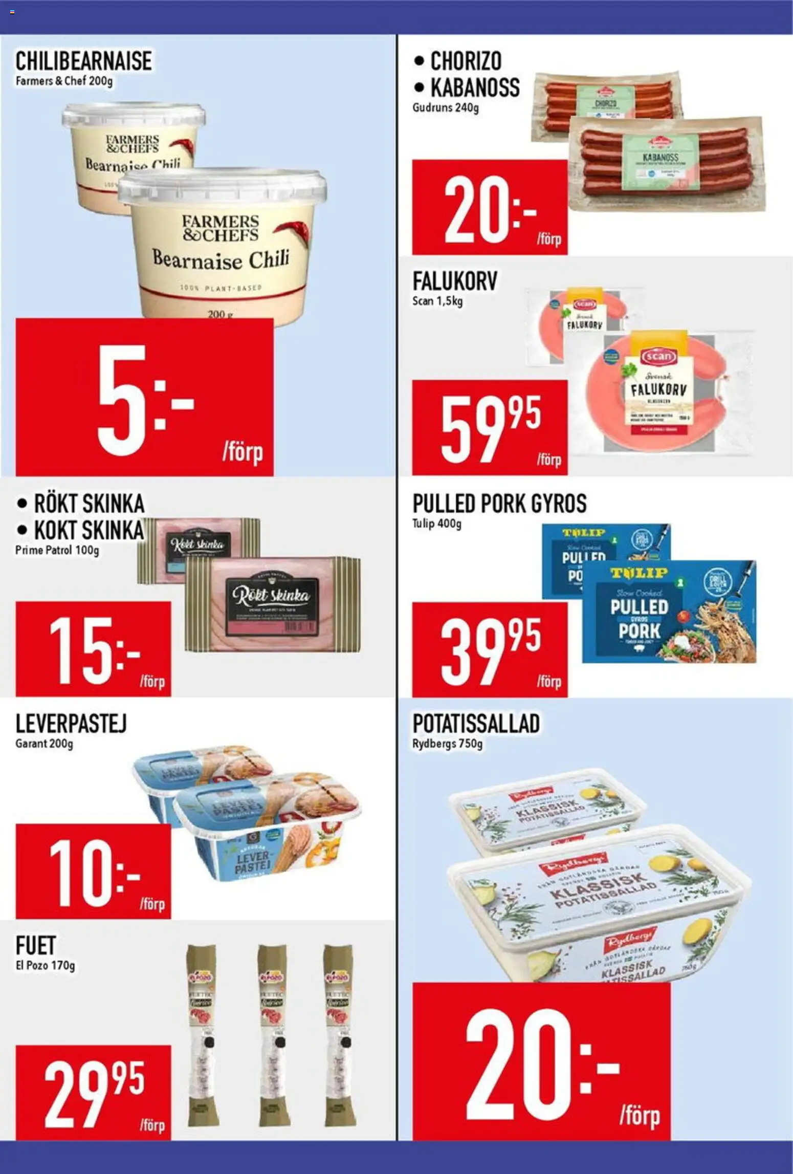 Matdax reklamblad aktuell från 23.03.2026 | Sida: 10 | Produkter: Potatissallad, Chili, Skinka, Chorizo