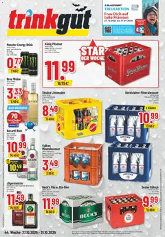 Trinkgut Prospekt ab 27.10.2025 gültig