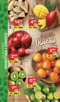 Pogląd oferty "Delikatesy Centrum Gazetka" - ważna od 30.10.2025 | Strona: 4 | Produkty: Limonka, Kaki, Imbir, Kiwi