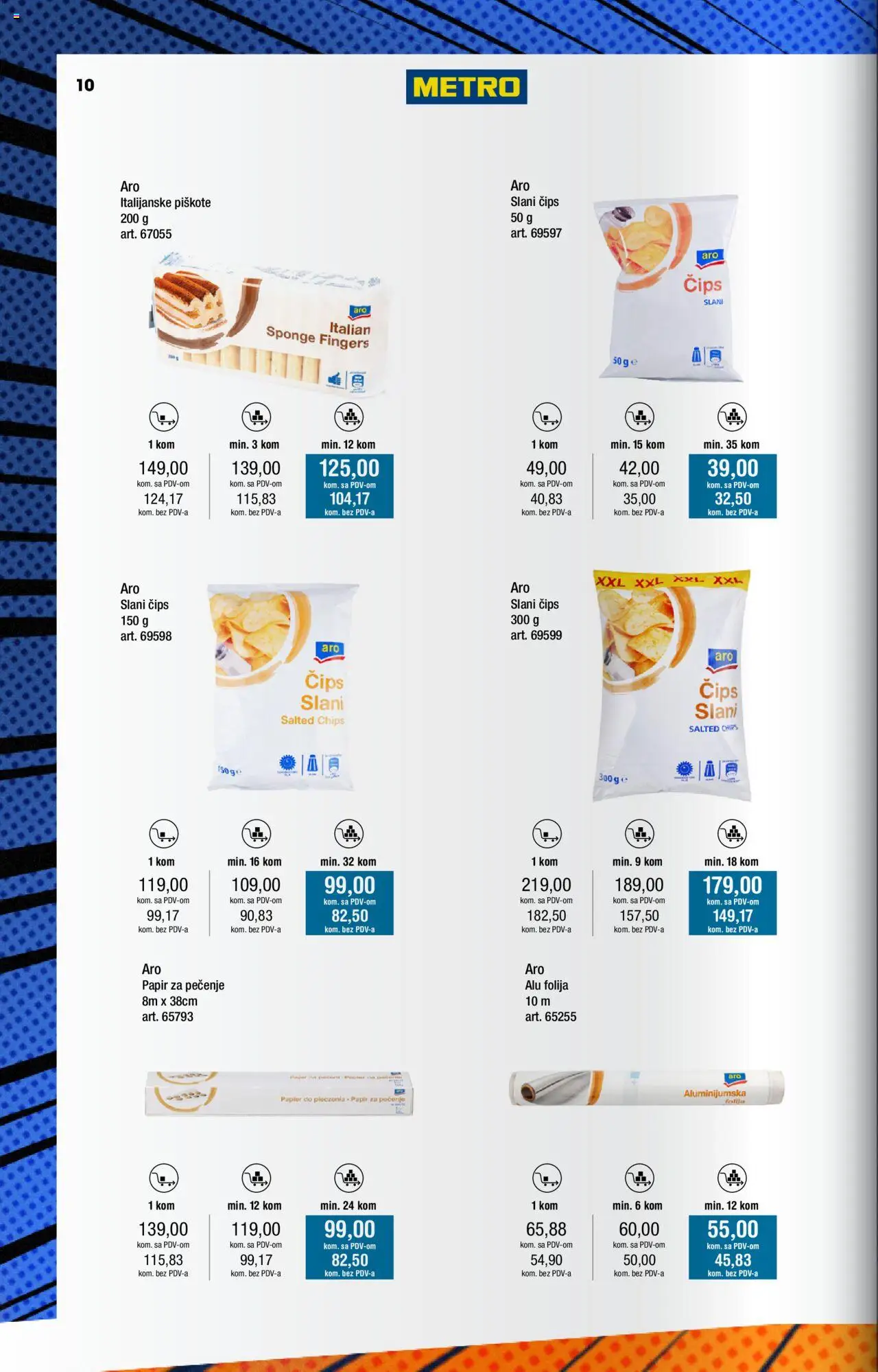 Metro katalog - važi od 01.06.2025 | Strana: 10 | Proizvode: Čips, Papir za pečenje, Piškote