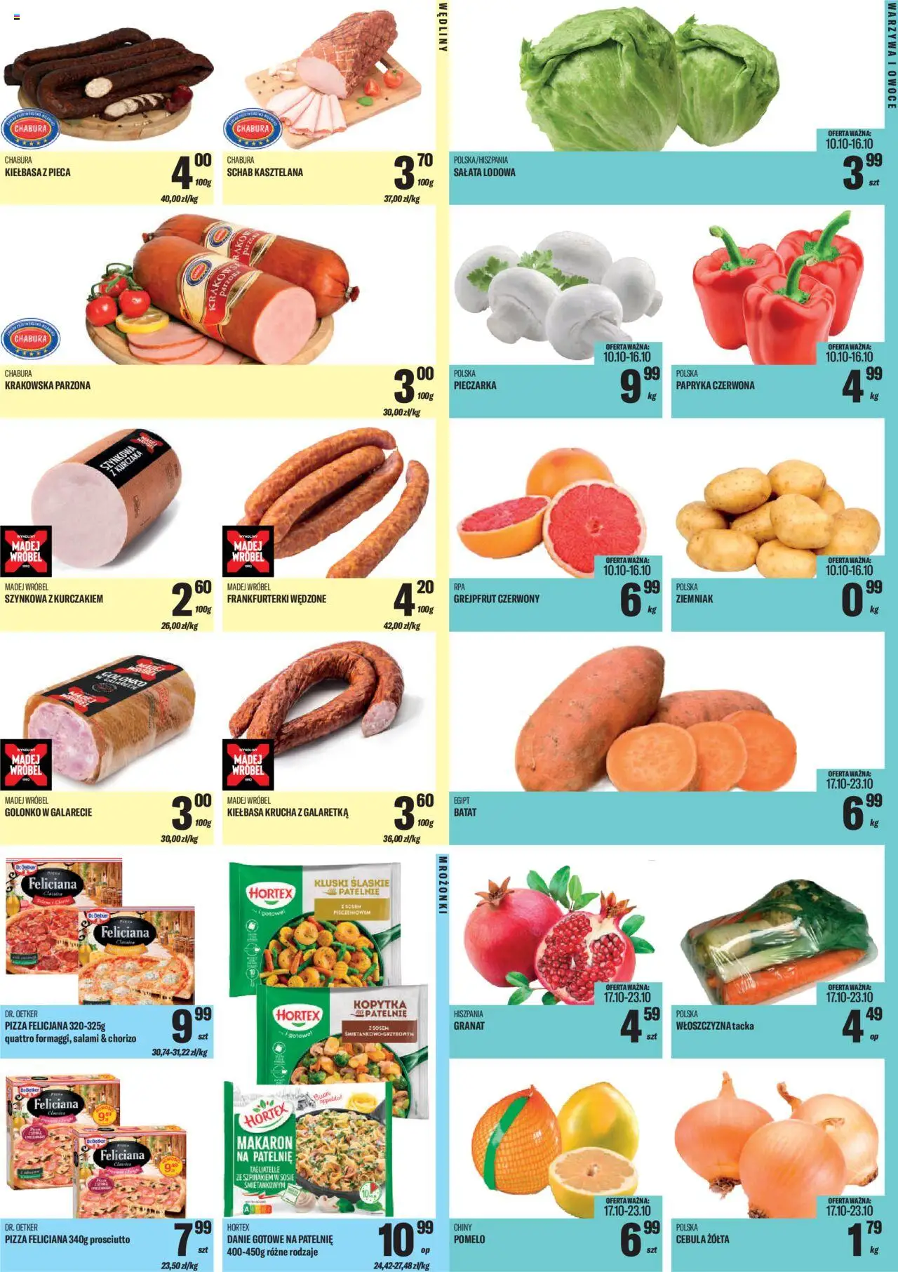TomiMarkt Gazetka od 10.10.2025 | Strona: 3 | Produkty: Galaretka, Schab, Patelnie, Kopytka