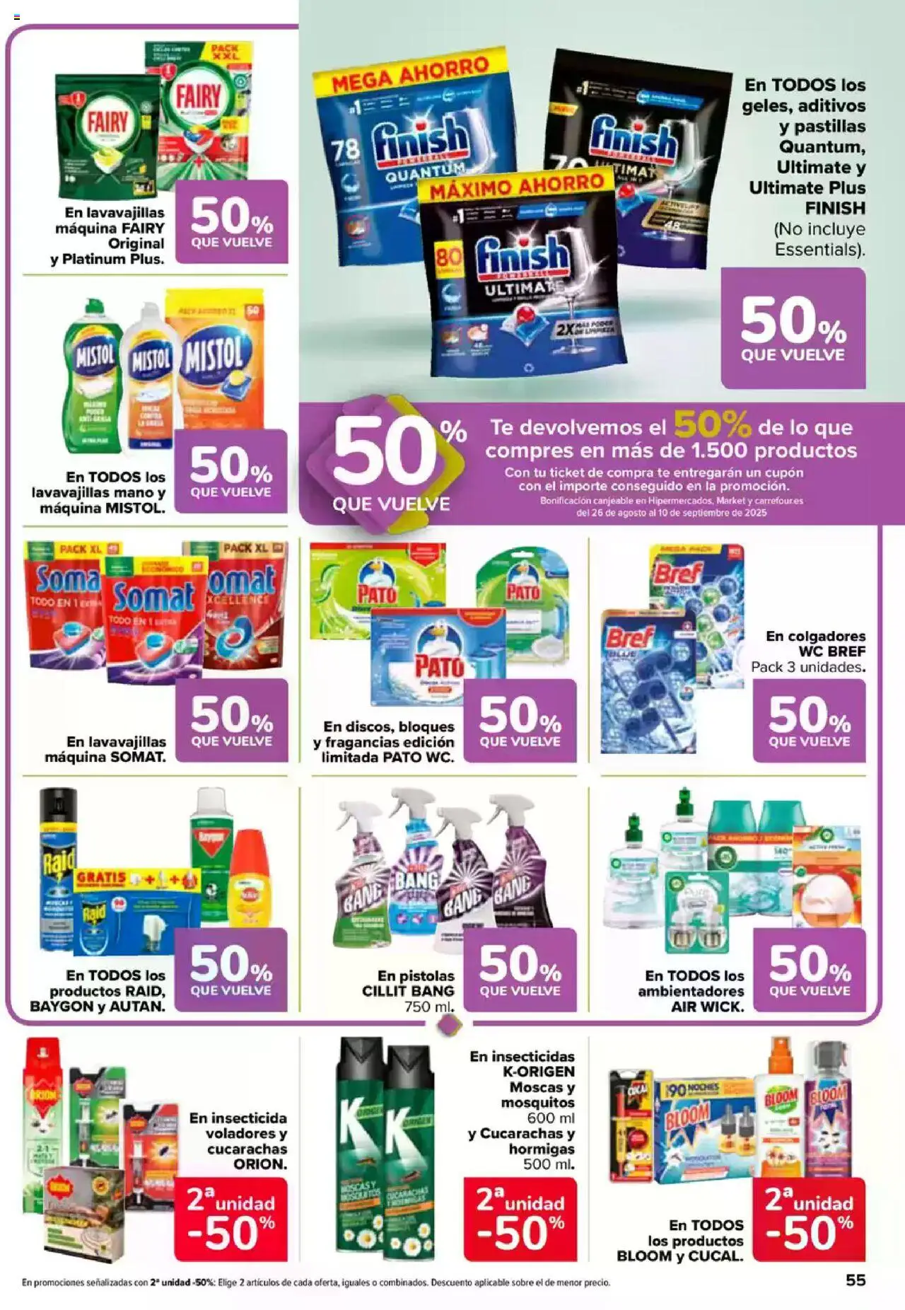 Carrefour folleto │ válido desde el 08.08.2025 | Página: 59 | Productos: Té, Lavavajillas
