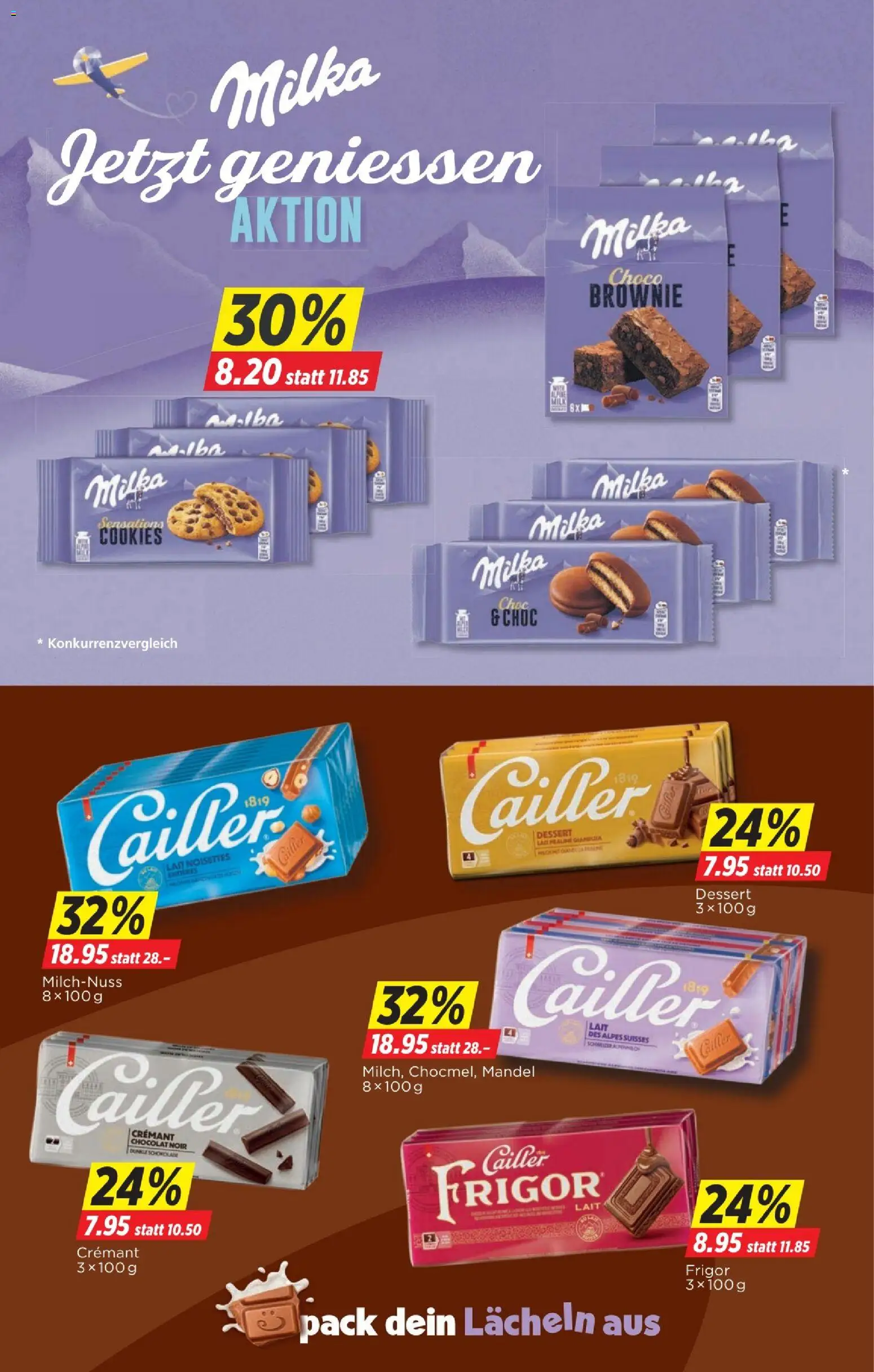 Denner aktionen – gültig ab 16.04.2026 | Seite: 8 | Produkte: Dunkle schokolade, Schokolade