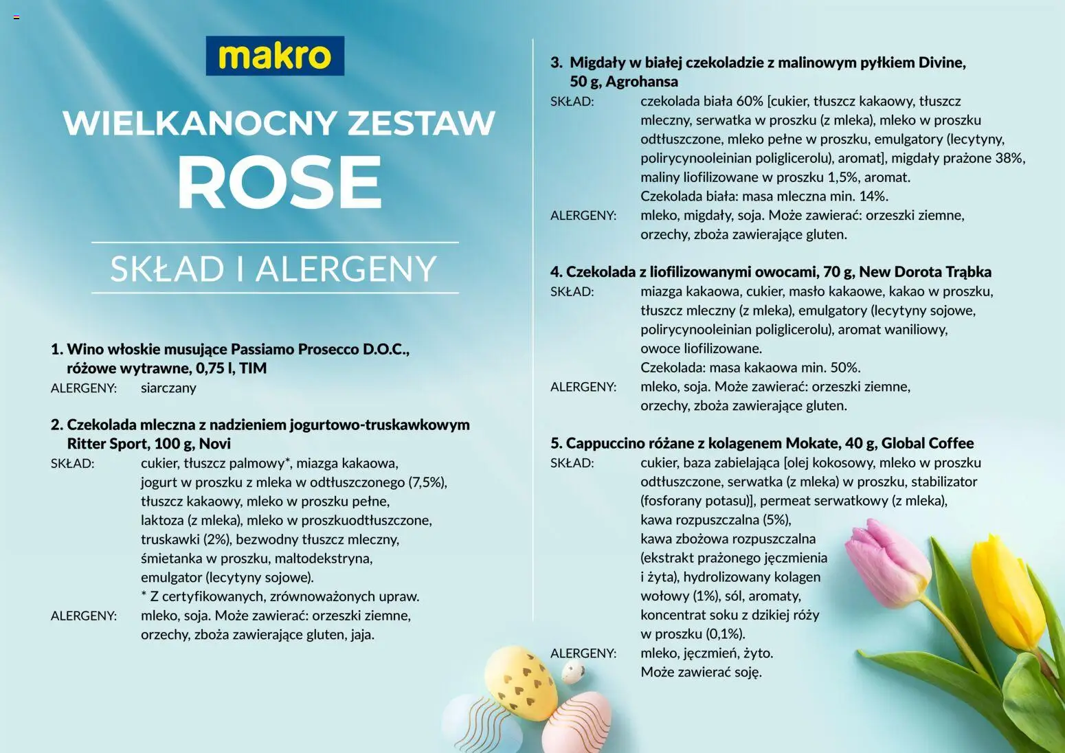 Makro gazetka - Wielkanocne zestawy od 17.03.2026 | Strona: 14 | Produkty: Kakao, Czekolada mleczna, Masło, Owoce