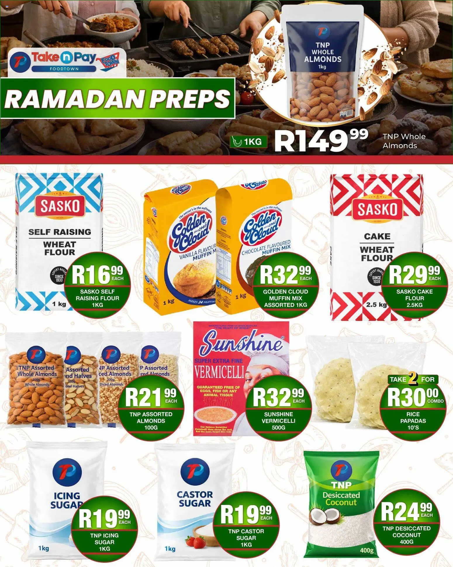 New Take n Pay catalogue – valid from 02.03.2026 | Page: 12 | Products: Chocolate, Rice, Fish, Sugar