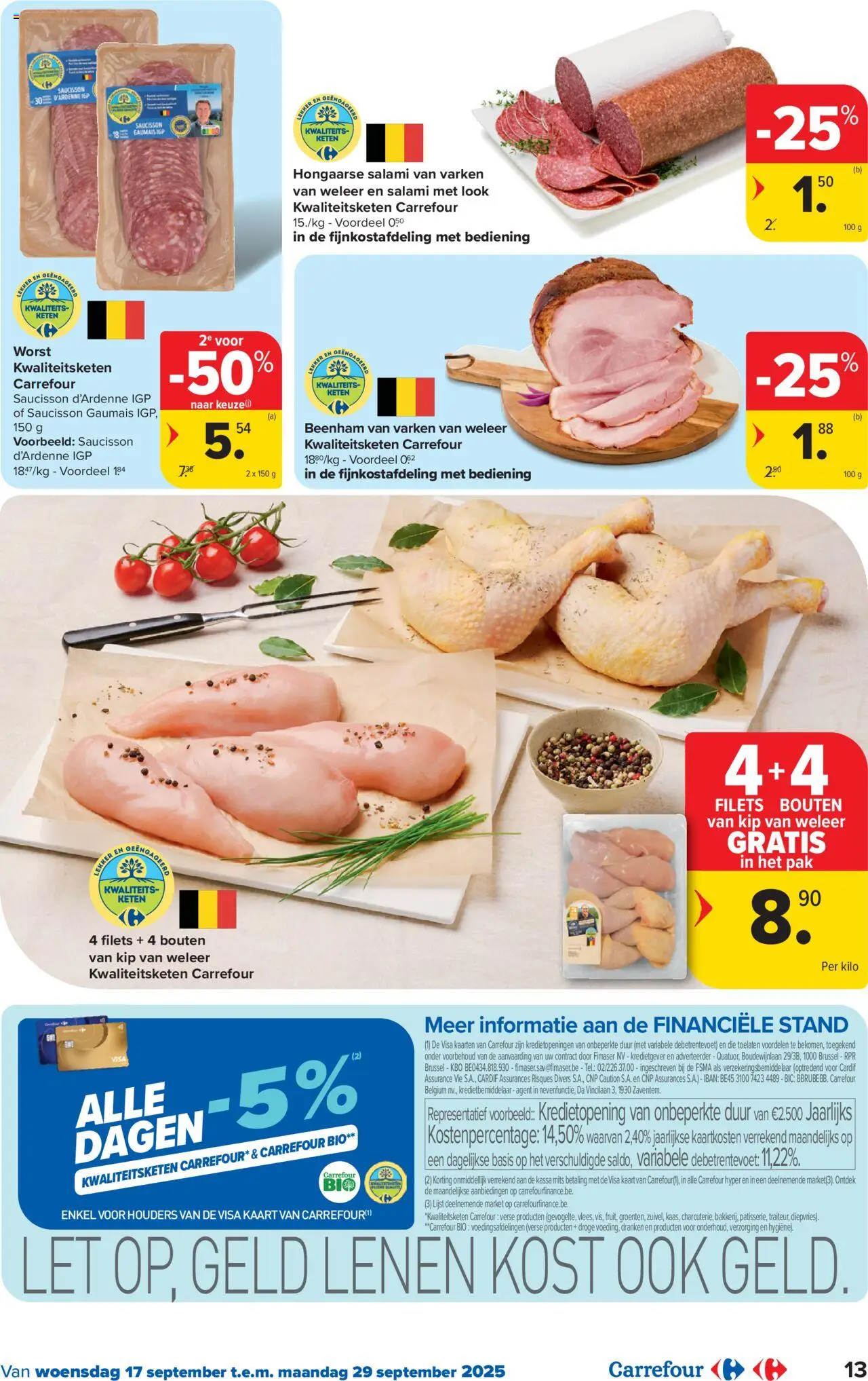  | Pagina: 13 | Producten: Worst, Kip, Kaart, Salami