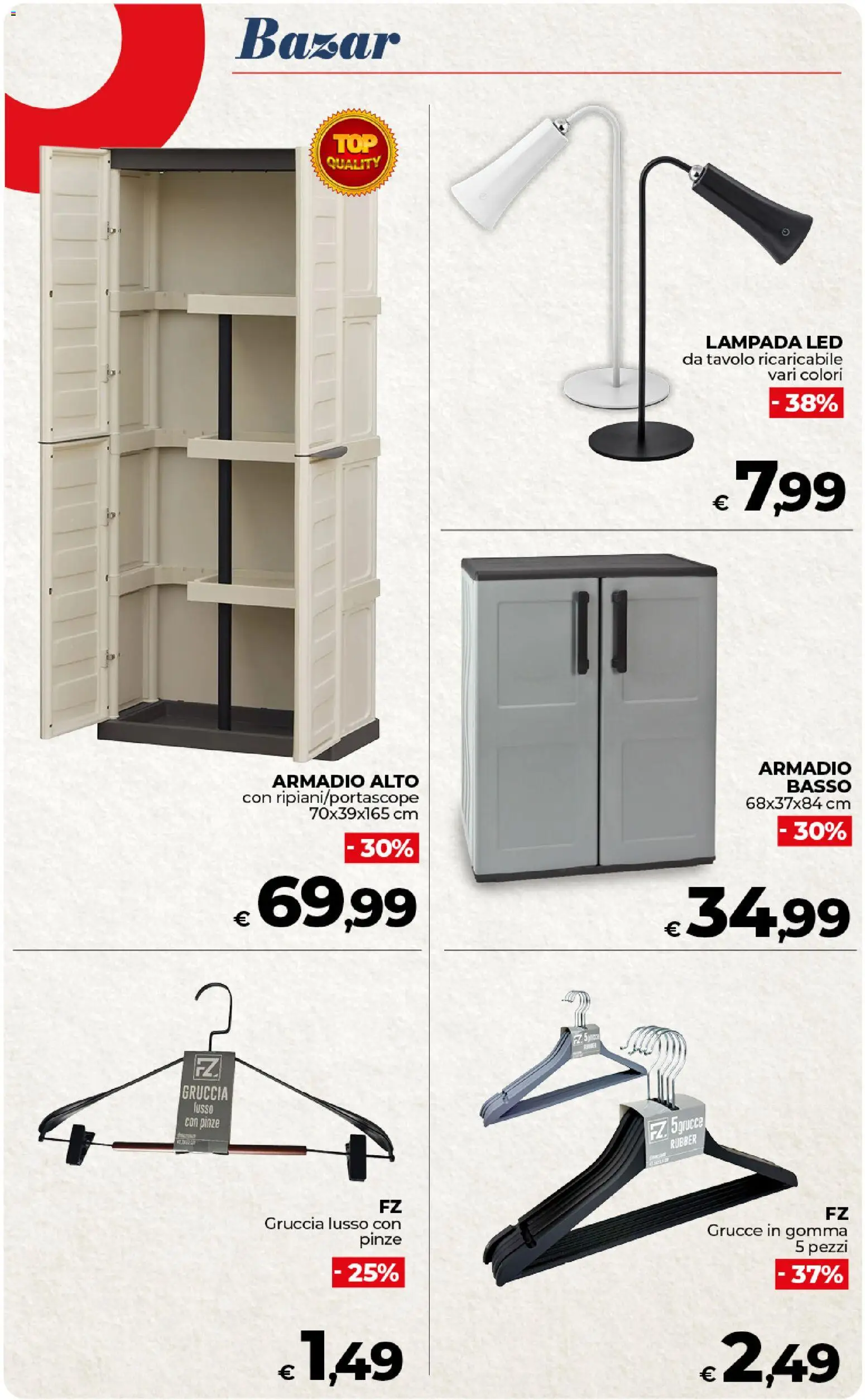 Volantino COOP del 27.01.2026 | Pagina: 52 | Prodotti: Pinze, Armadio, Lampada, Grucce