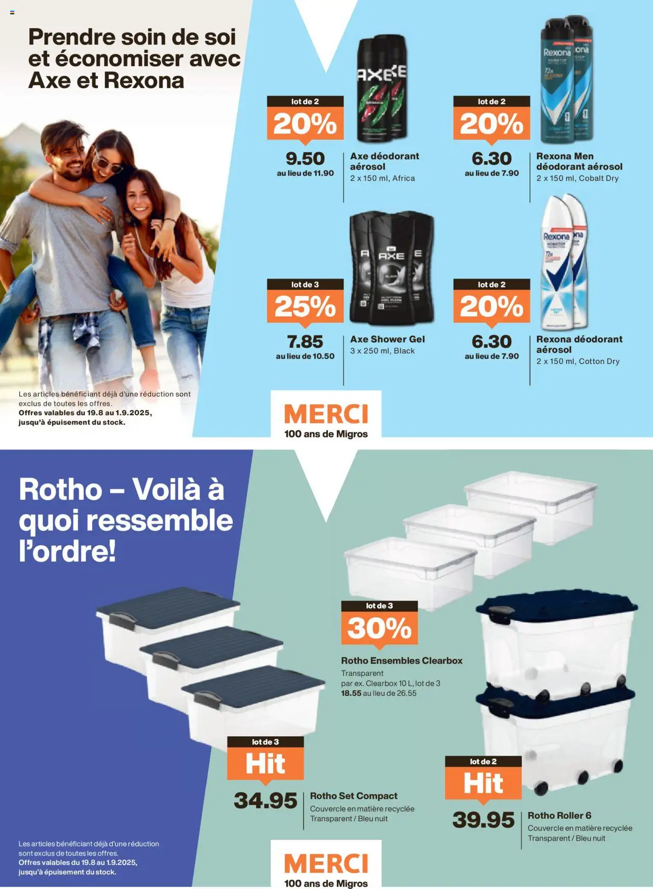 Migros - Magazin FR ab 18.08.2025 | Seite: 48 | Produkte: Box, Deodorant, Shower Gel