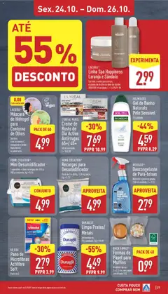 Pré-visualização Aldi folheto válido de 20.10.2025 | Página: 27 | Produtos: Gel de banho, Banho, Óleo, Desumidificador