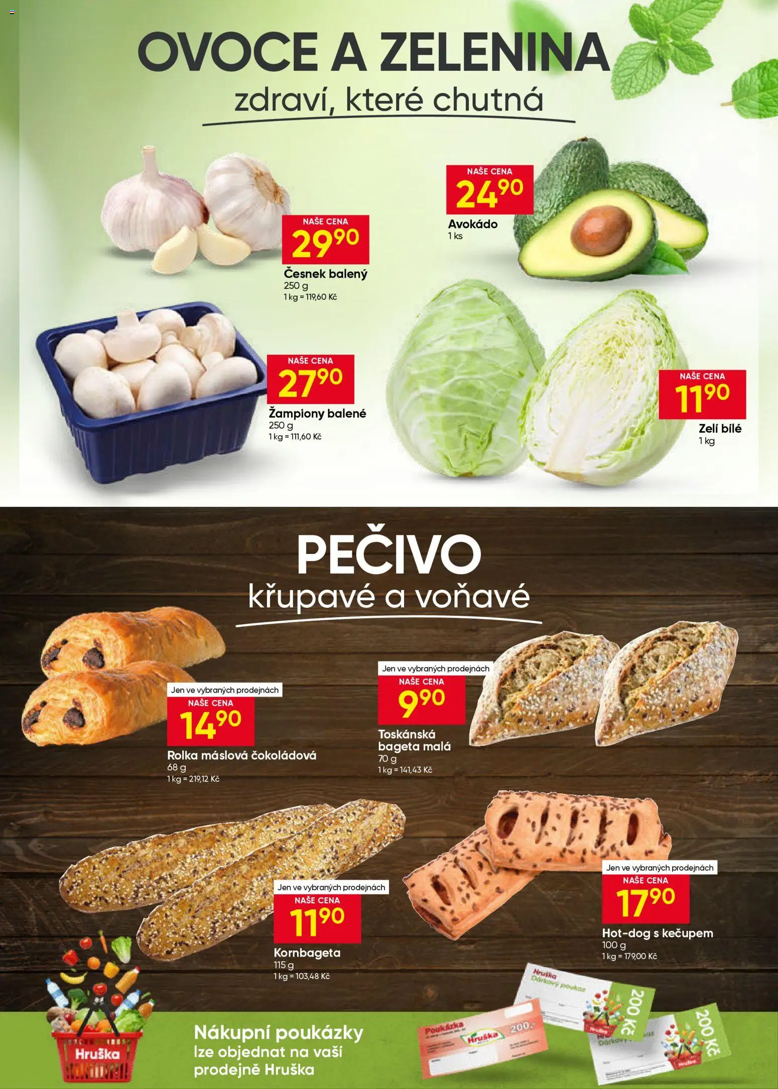 Hruška leták od 08.04.2026 | Strana: 3 | Produkty: Ovoce a zelenina, Kornbageta, Avokádo, Bageta