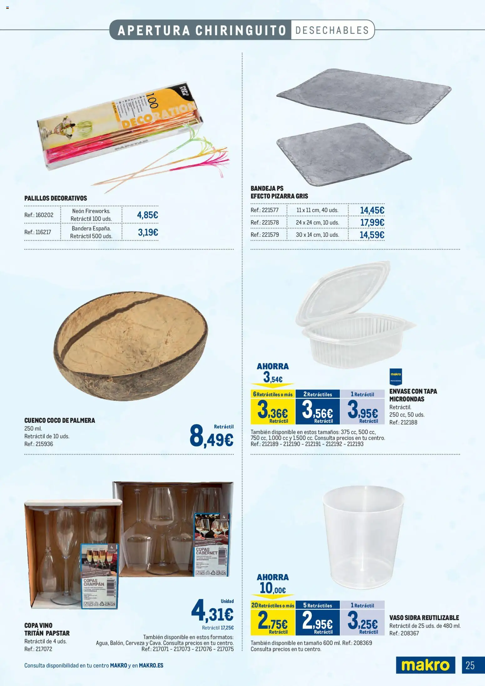 Makro - Especial Terrazas │ válido desde el 09.03.2026 | Página: 25 | Productos: Vino, Cerveza, Τυρόπιτα, Bandeja