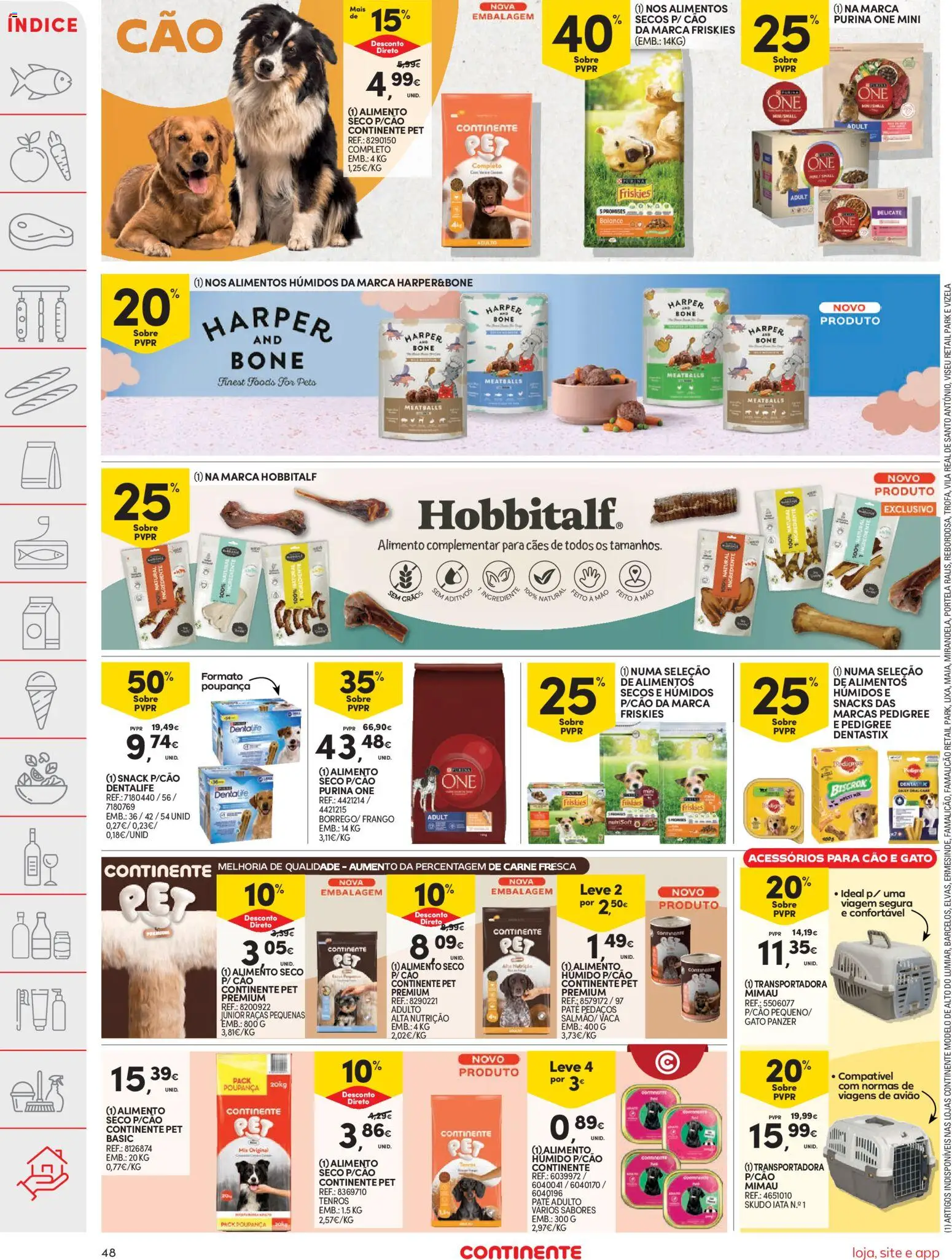 Continente folheto │ válido de 17.02.2026 | Página: 48 | Produtos: Boné, Purina one, Frango, Carne