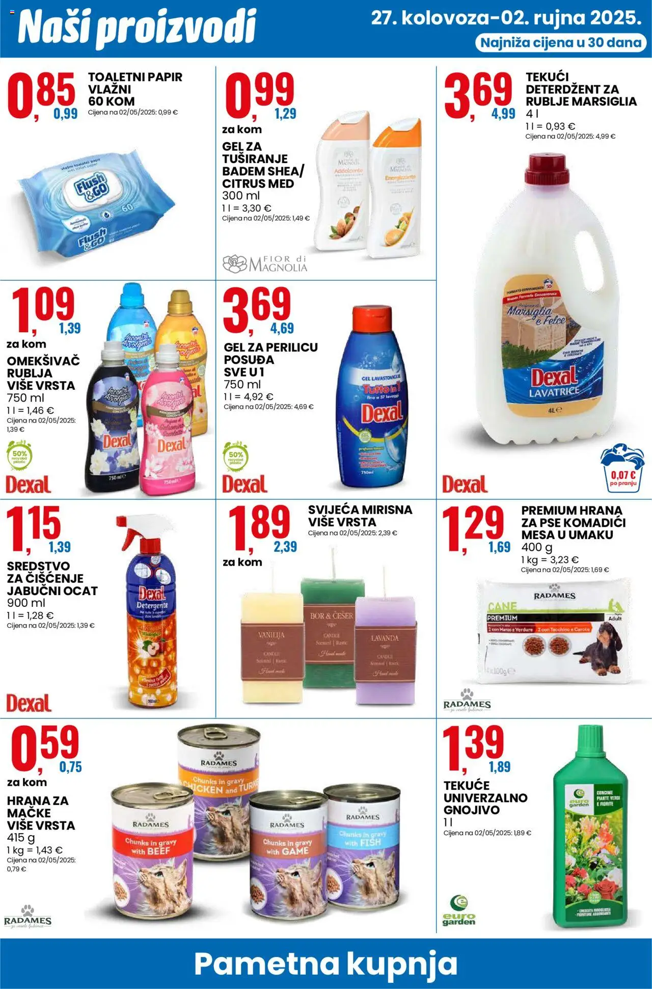 Eurospin katalog | vrijedi od 27.08.2025 | Stranica: 12 | Proizvodi: Jabučni ocat, Med, Deterdžent, Toaletni papir