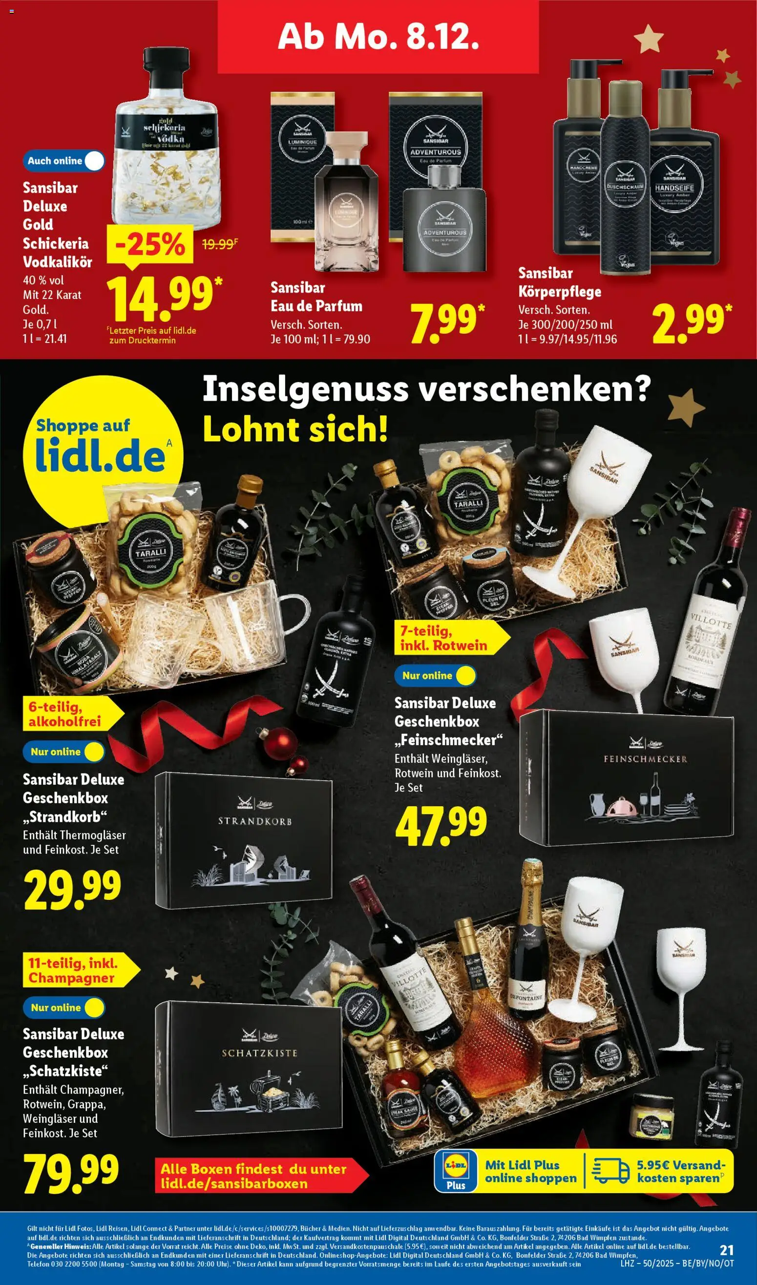 Lidl Prospekt Zossen – gültig ab 08.12.2025 | Seite: 37 | Produkte: Rotwein, Parfüm, Eau de Parfum, Telefon