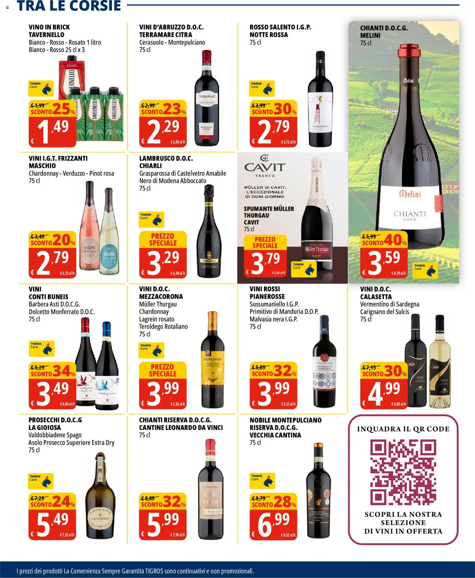 Volantino Tigros del 12.11.2025 | Pagina: 19 | Prodotti: Prosecco, Vino, Spumante
