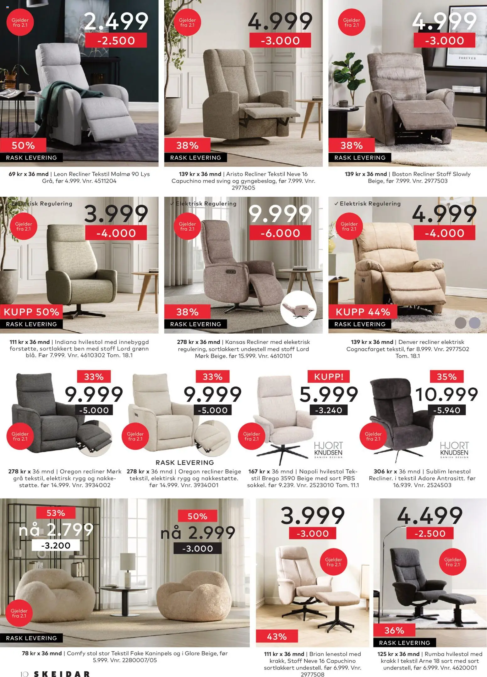 {H1} | Side: 10 | Produkter: Krakk, Lys, Lenestol, Stol