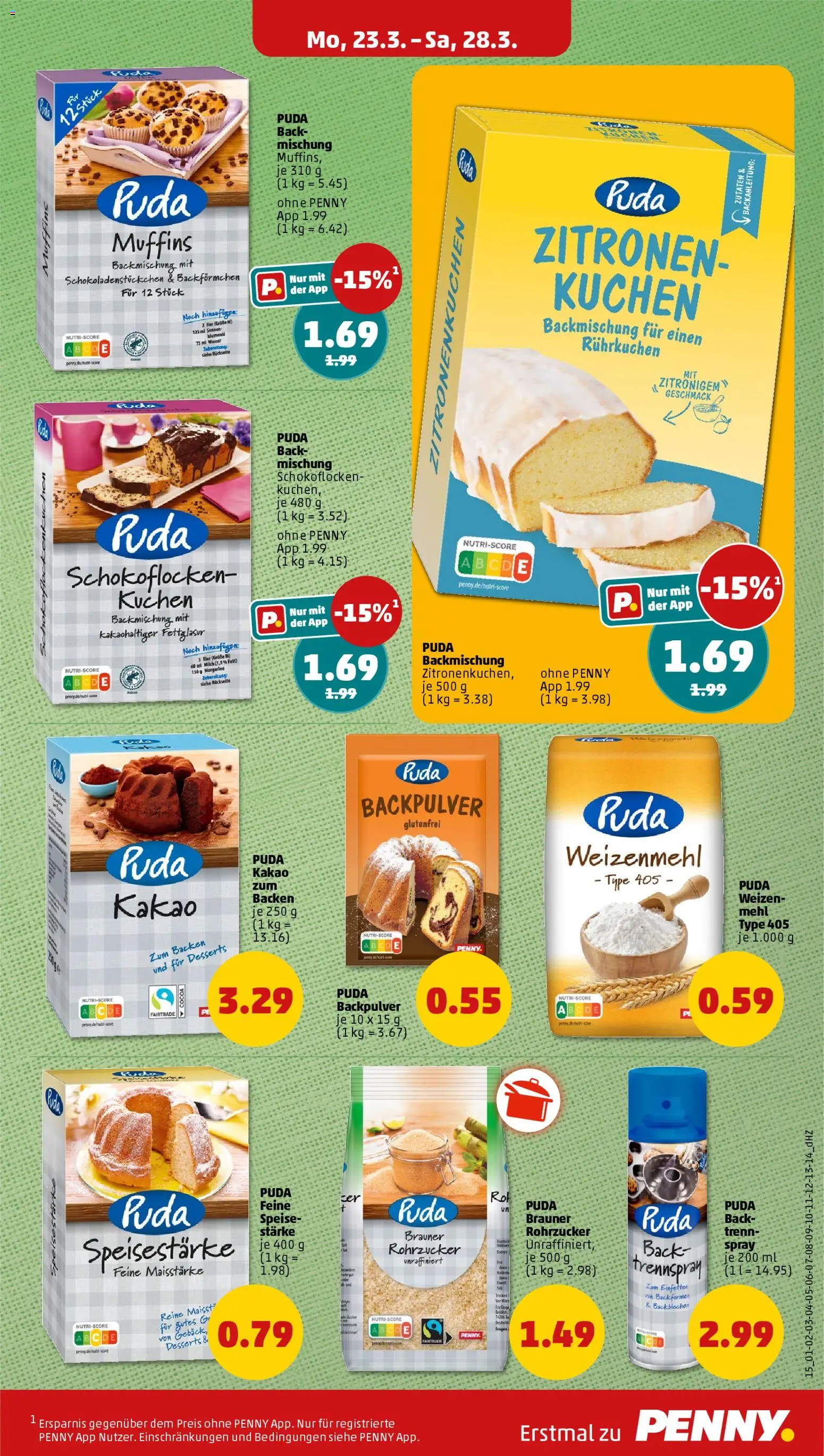 Penny Prospekt 	 – gültig ab 23.03.2026 | Seite: 17 | Produkte: Mehl, Eier, Weizenmehl, Zitronen