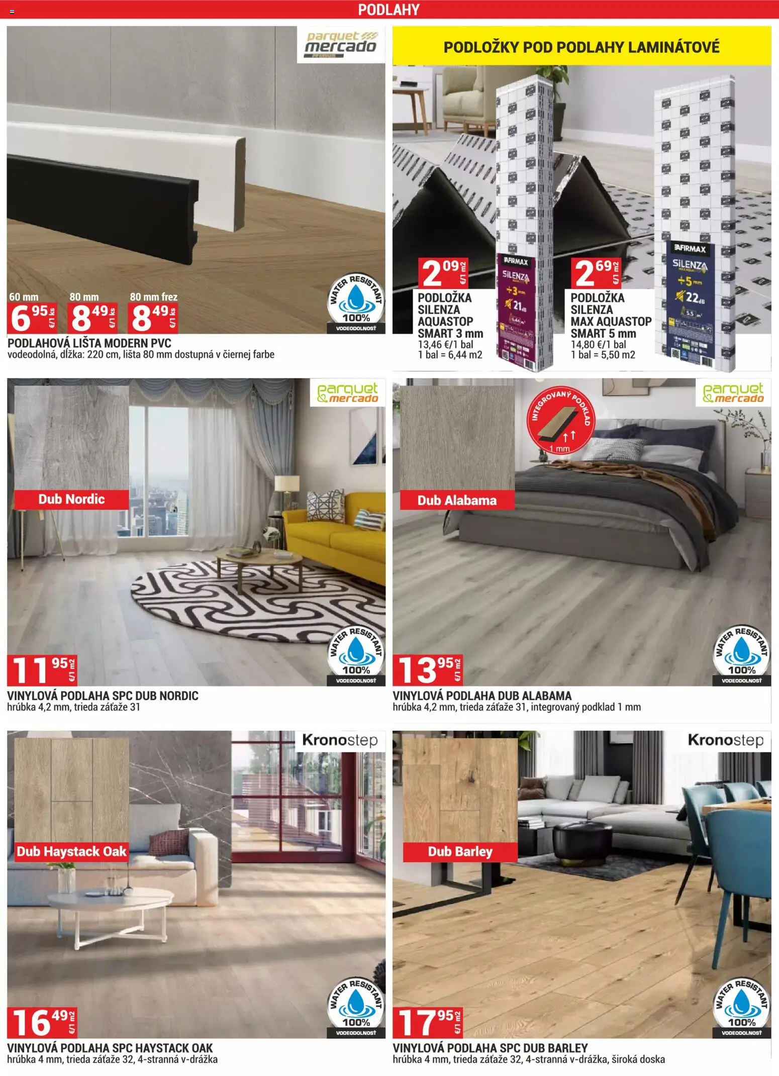 Nové Merkury Market akcie – leták je platný od 01.03.2026 | Strana: 5 | Produkty: Vinylová podlaha, Podlaha