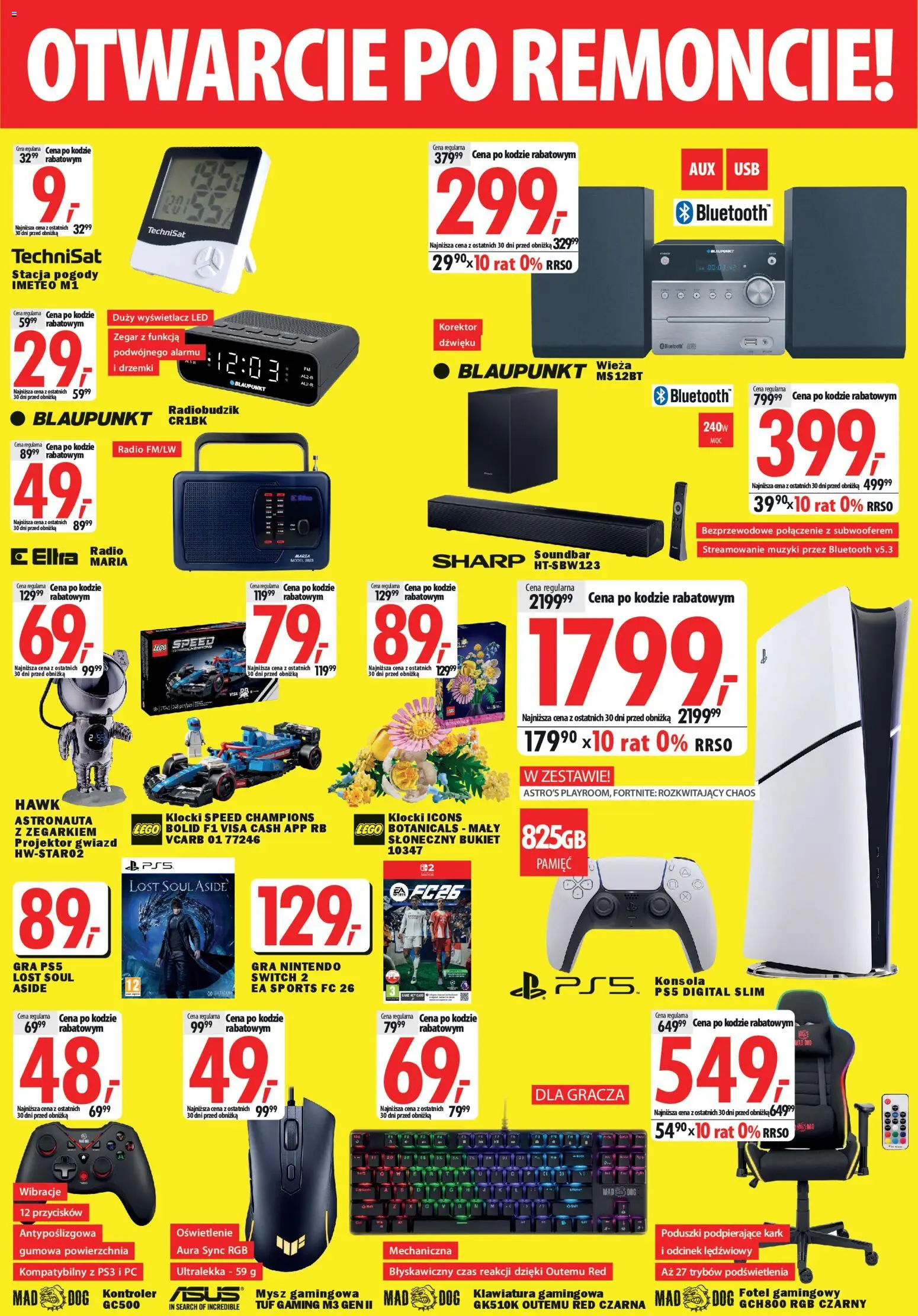 Mediaexpert Gazetka - Otwarcie po remoncie Skierniewice od 29.01.2026 | Strona: 3 | Produkty: Klawiatura, Radio, Gra, Kontroler