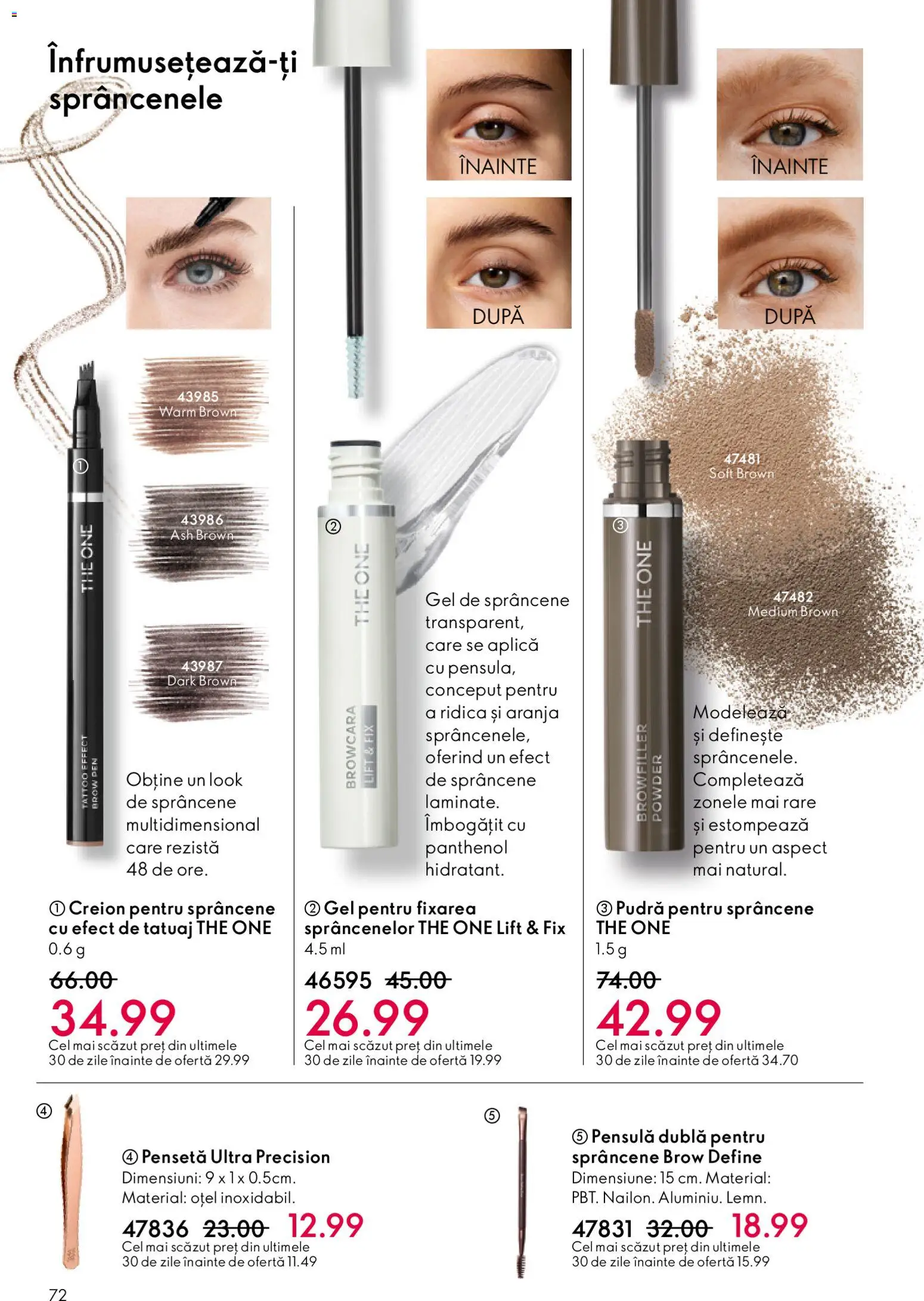 Noul catalog Oriflame – valabil de la 03.12.2025 | Pagină: 72 | Produse: Pensetă, Pudră