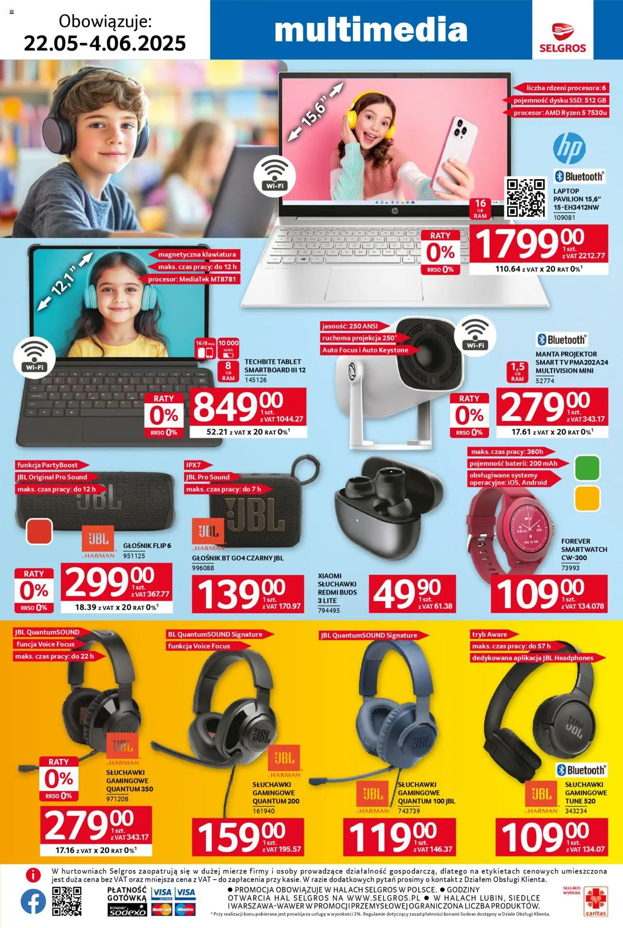 Selgros cash&carry Gazetka - Dzień Dziecka od 22.05.2025 | Strona: 20 | Produkty: Laptop, Tablet, Klawiatura, Głośnik
