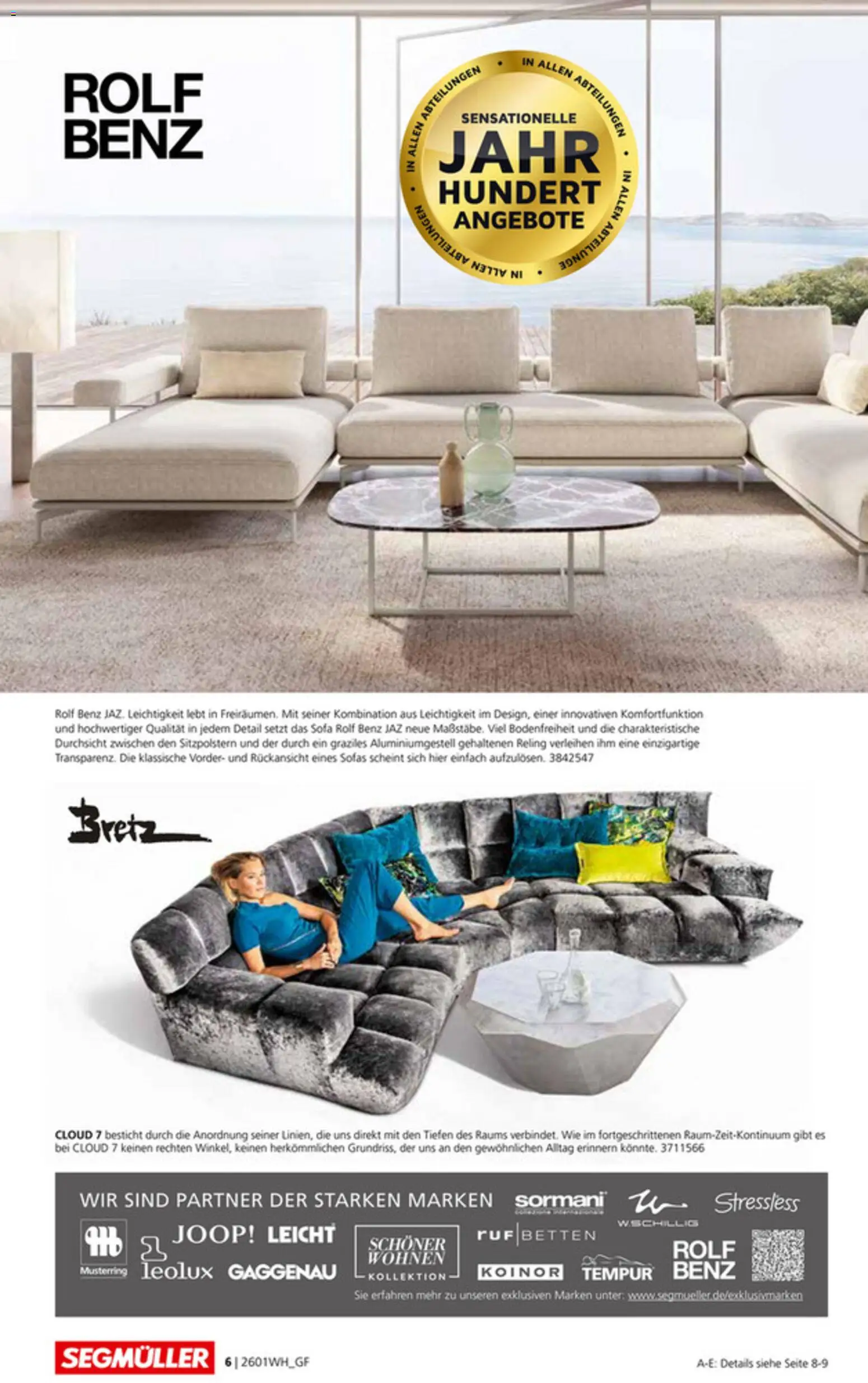 Segmüller Wohndesign – gültig ab 24.12.2025 | Seite: 6 | Produkte: Sofa