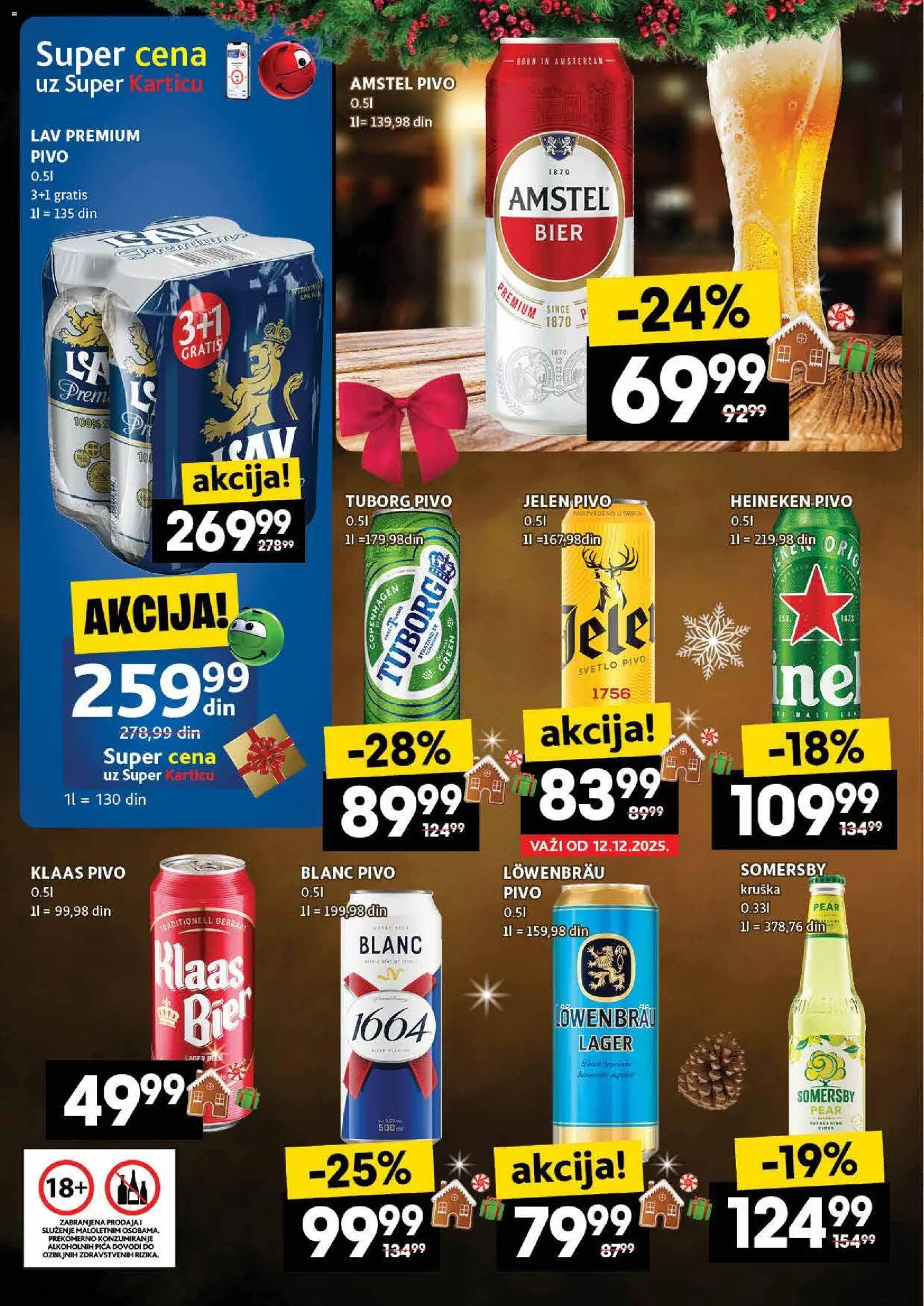 Roda katalog - važi od 11.12.2025 | Strana: 26 | Proizvode: Tuborg, Amstel, Somersby, Pivo