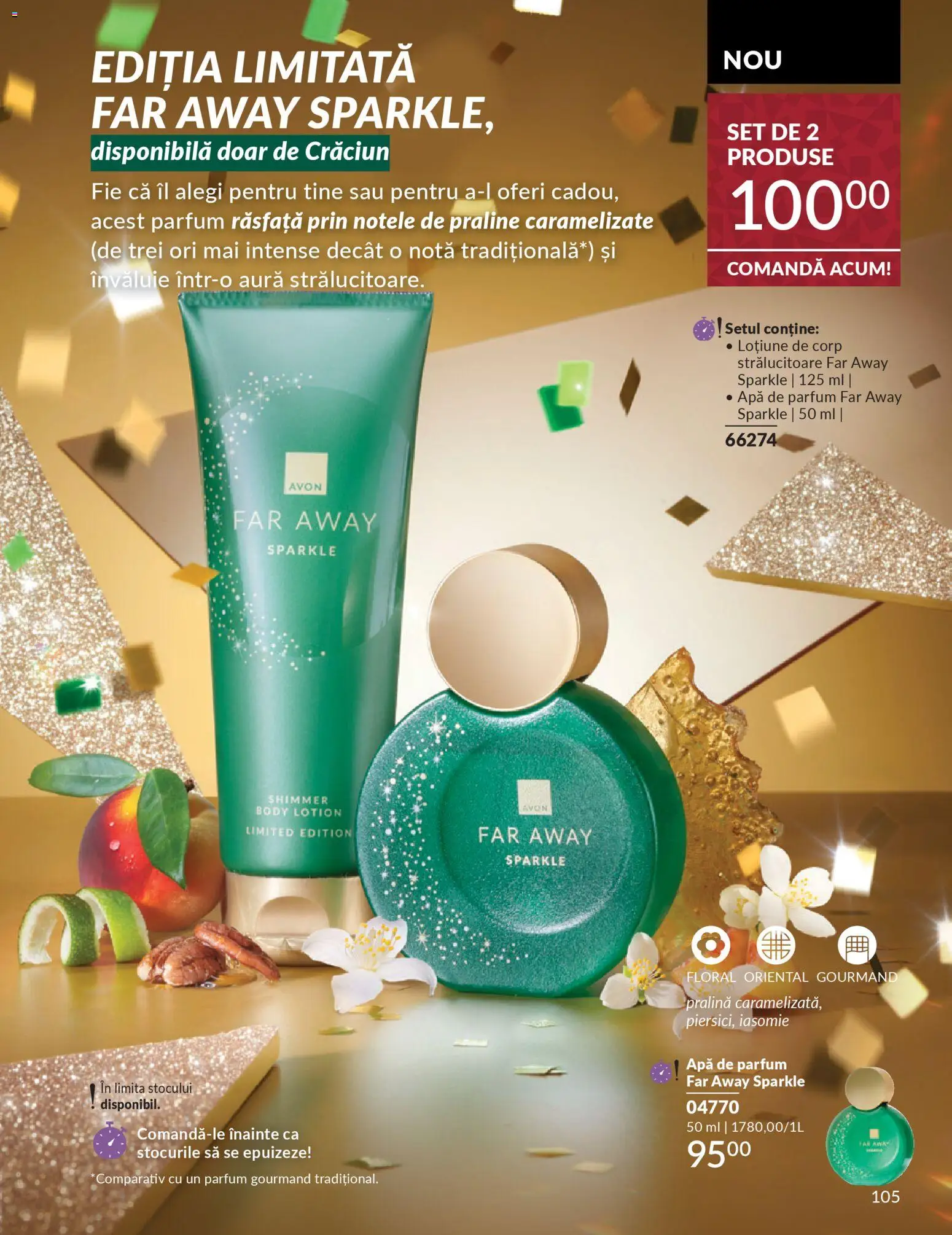 Noul catalog Avon – valabil de la 01.12.2025 | Pagină: 105 | Produse: Apă de parfum, Body, Parfum, Apă