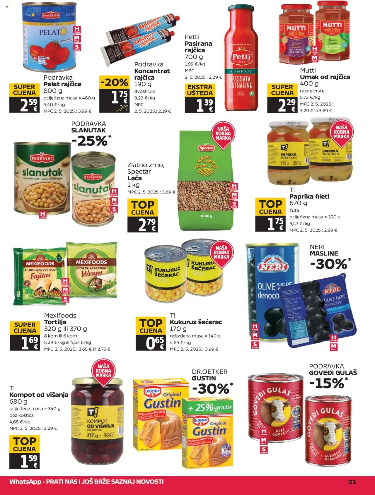 Tommy katalog | vrijedi od 03.07.2025 | Stranica: 21 | Proizvodi: Podravka, Paprika, Umak, Kompot