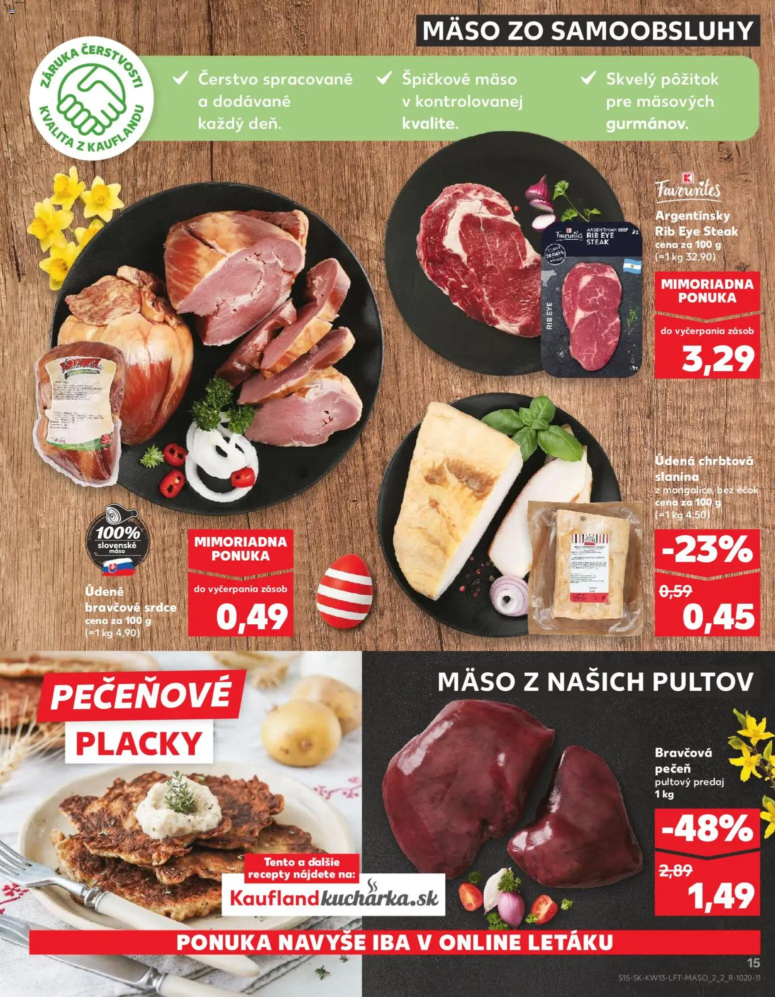 Kaufland SK akciós ujság - amely érvényes a következő dátumtól: 26.03.2026 | Oldal: 15
