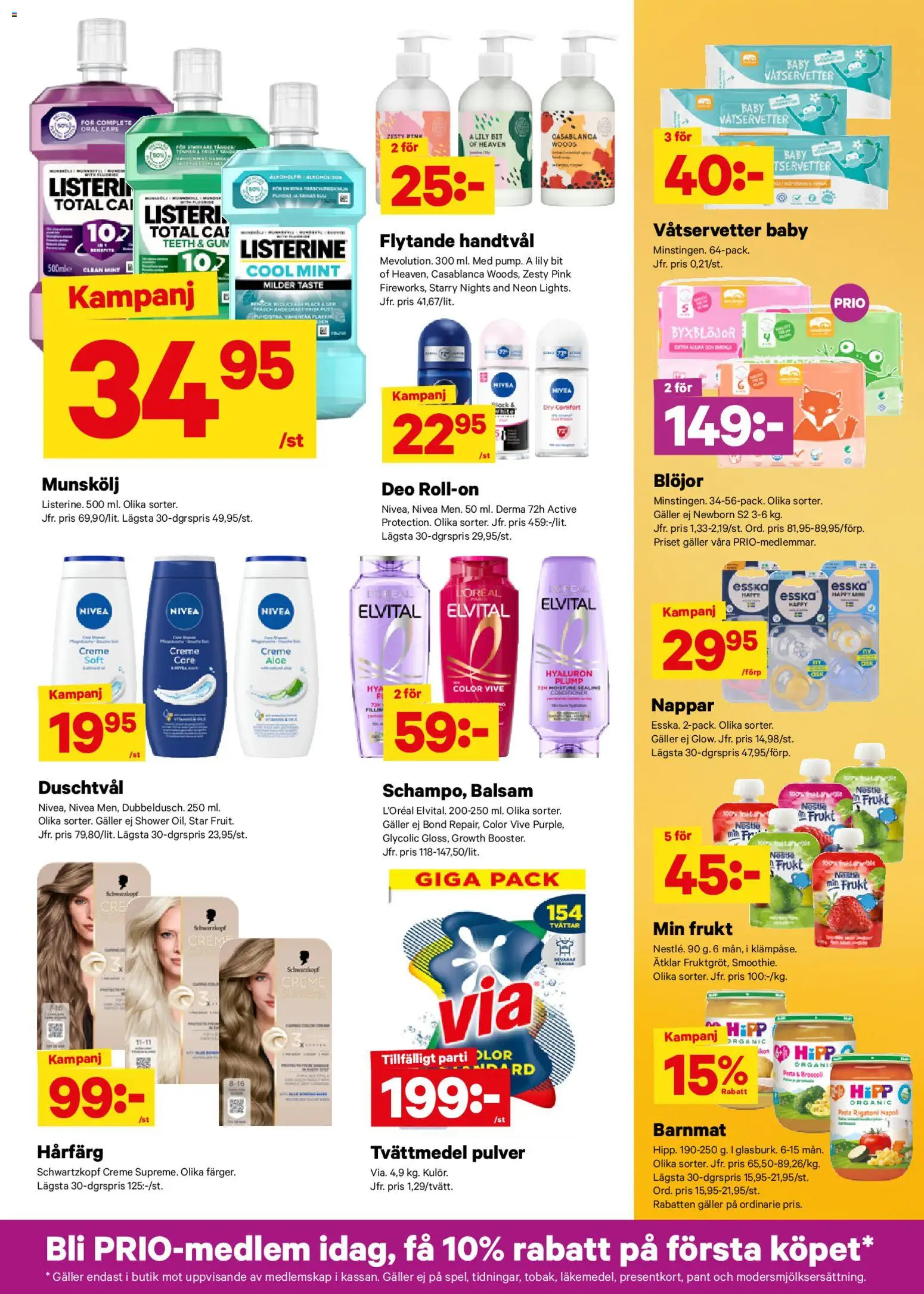 City Gross reklamblad aktuell från 16.02.2026 | Sida: 8 | Produkter: Barnmat, Duschtvål, Galler, Broccoli