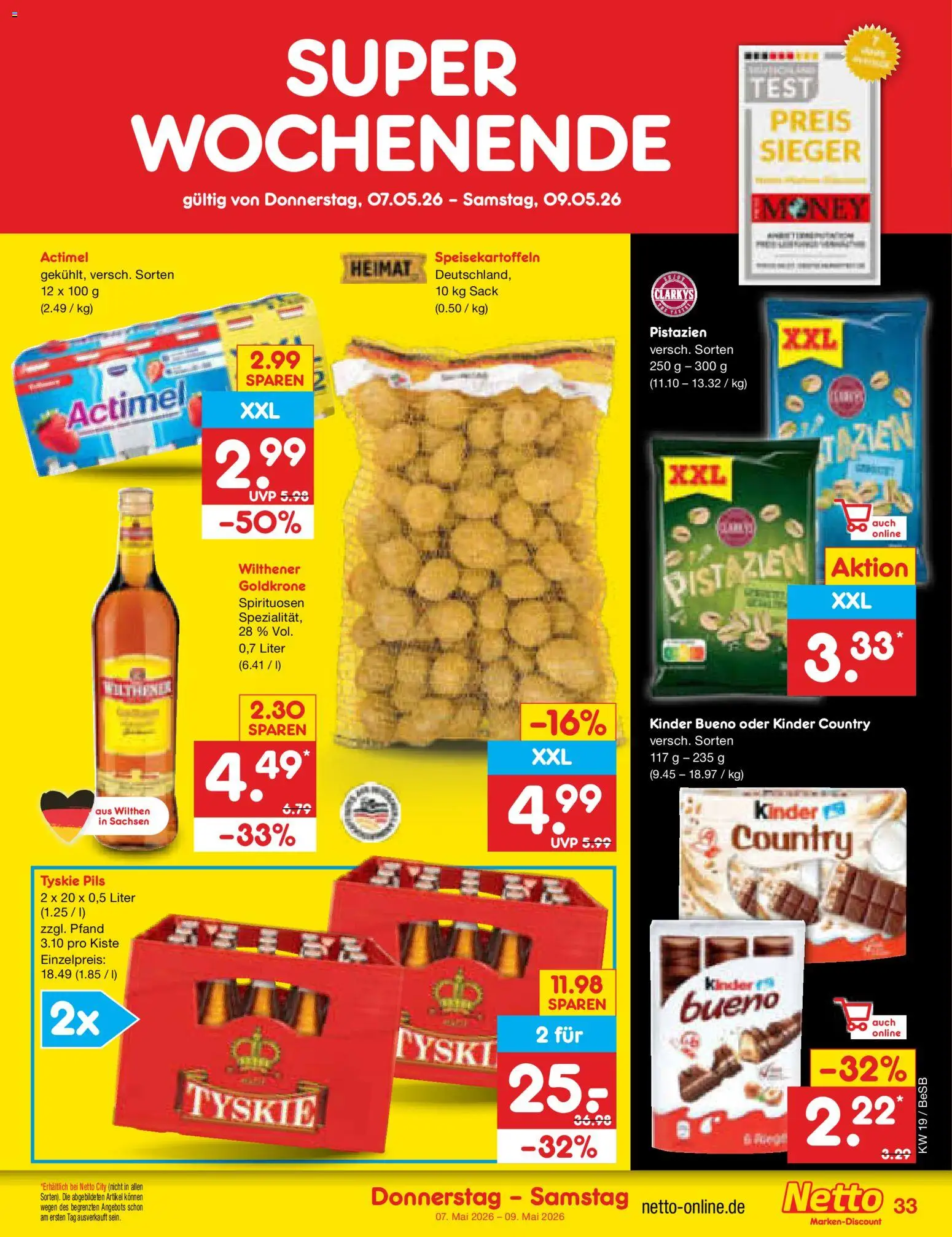 Netto Marken-Discount Prospekt 	 – gültig ab 04.05.2026 | Seite: 47 | Produkte: Tyskie, Pils, Kinder bueno, Kinder country