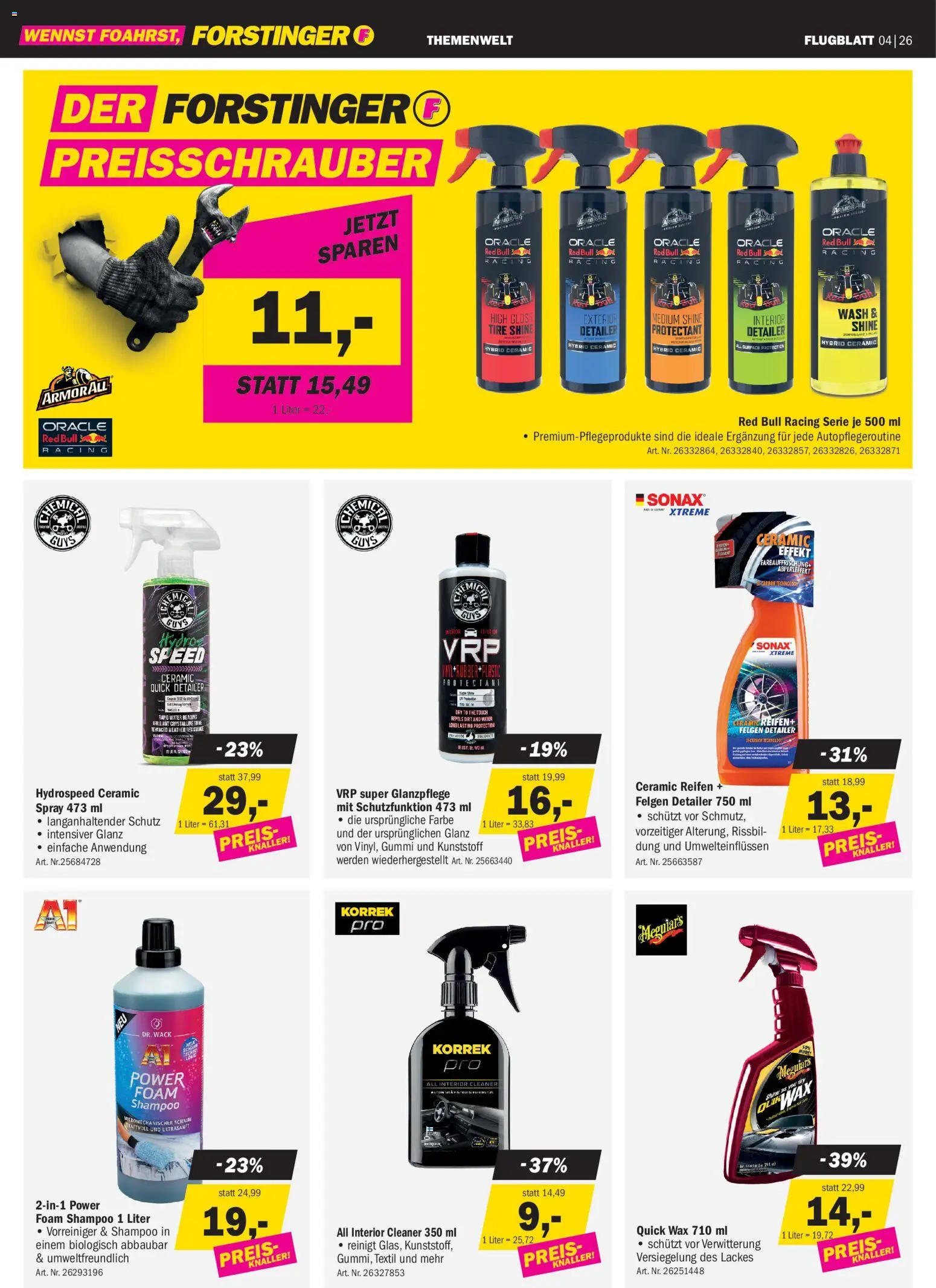 Forstinger Flugblatt gültig ab 22.04.2026 | Seite: 8 | Produkte: Shampoo
