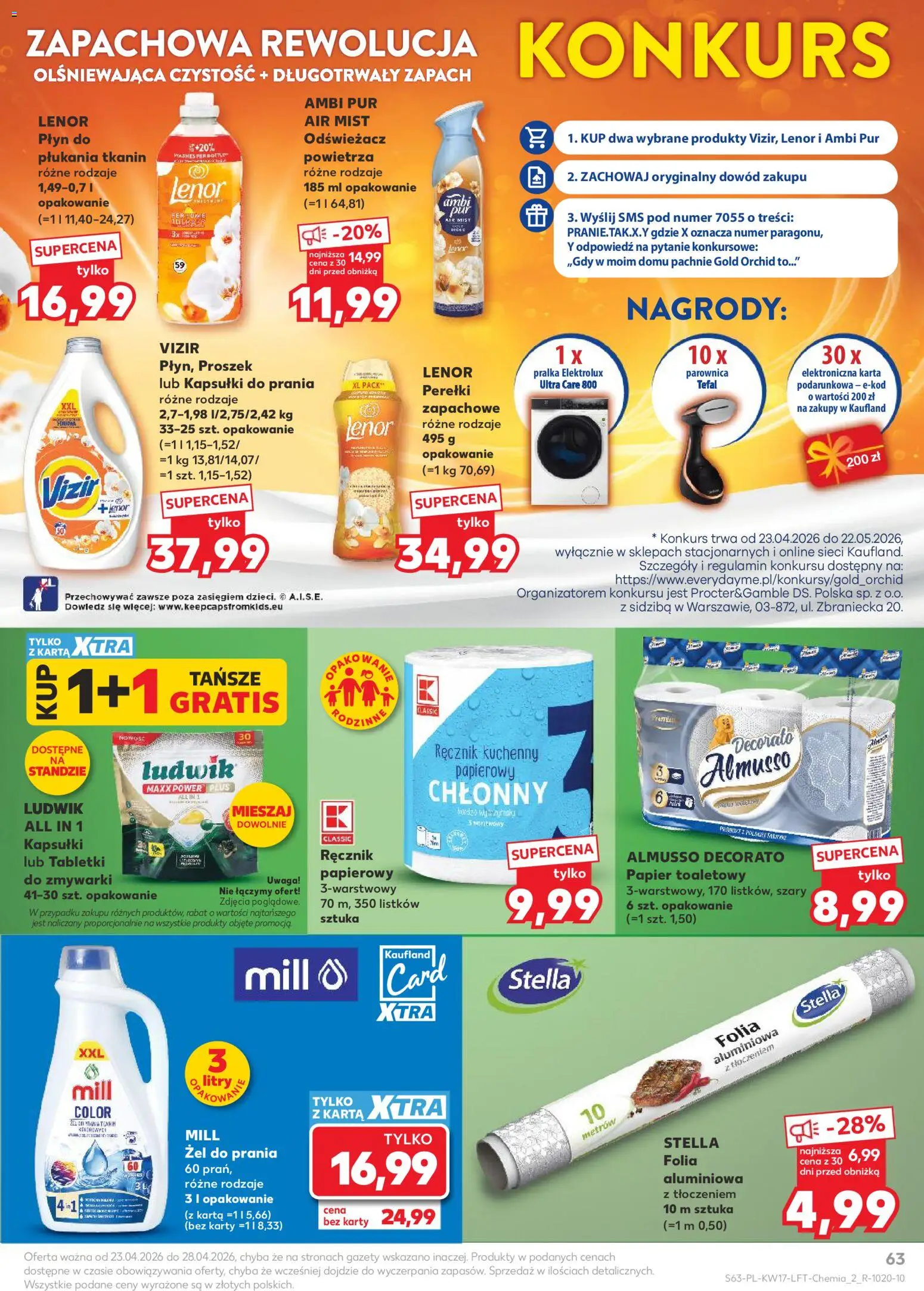 Kaufland gazetka od 23.04.2026 | Strona: 63 | Produkty: Karta, Parownica, Zapach, Tefal