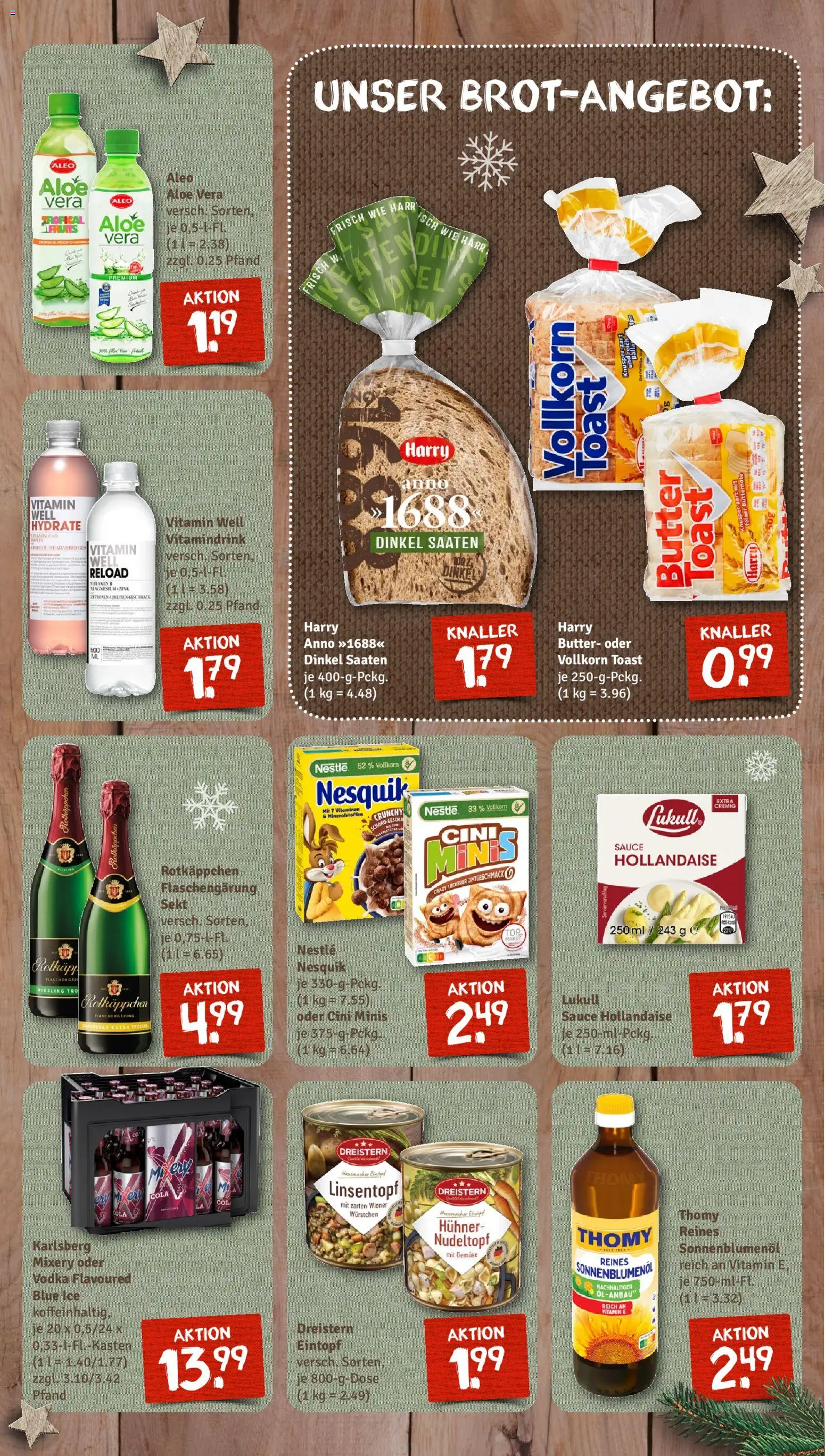 Nahkauf Prospekt – gültig ab 30.11.2025 | Seite: 7 | Produkte: Nesquik, Butter, Toast, Sekt