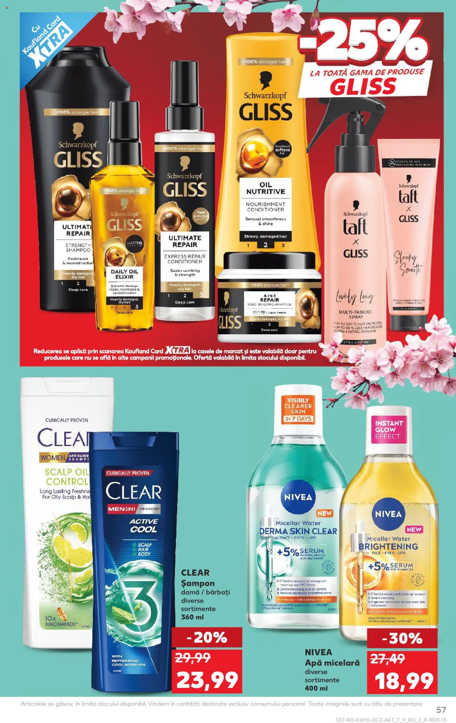 Noul catalog Kaufland – valabil de la 04.03.2026 | Pagină: 57 | Produse: Delgeç, Elixir, Body, Șampon