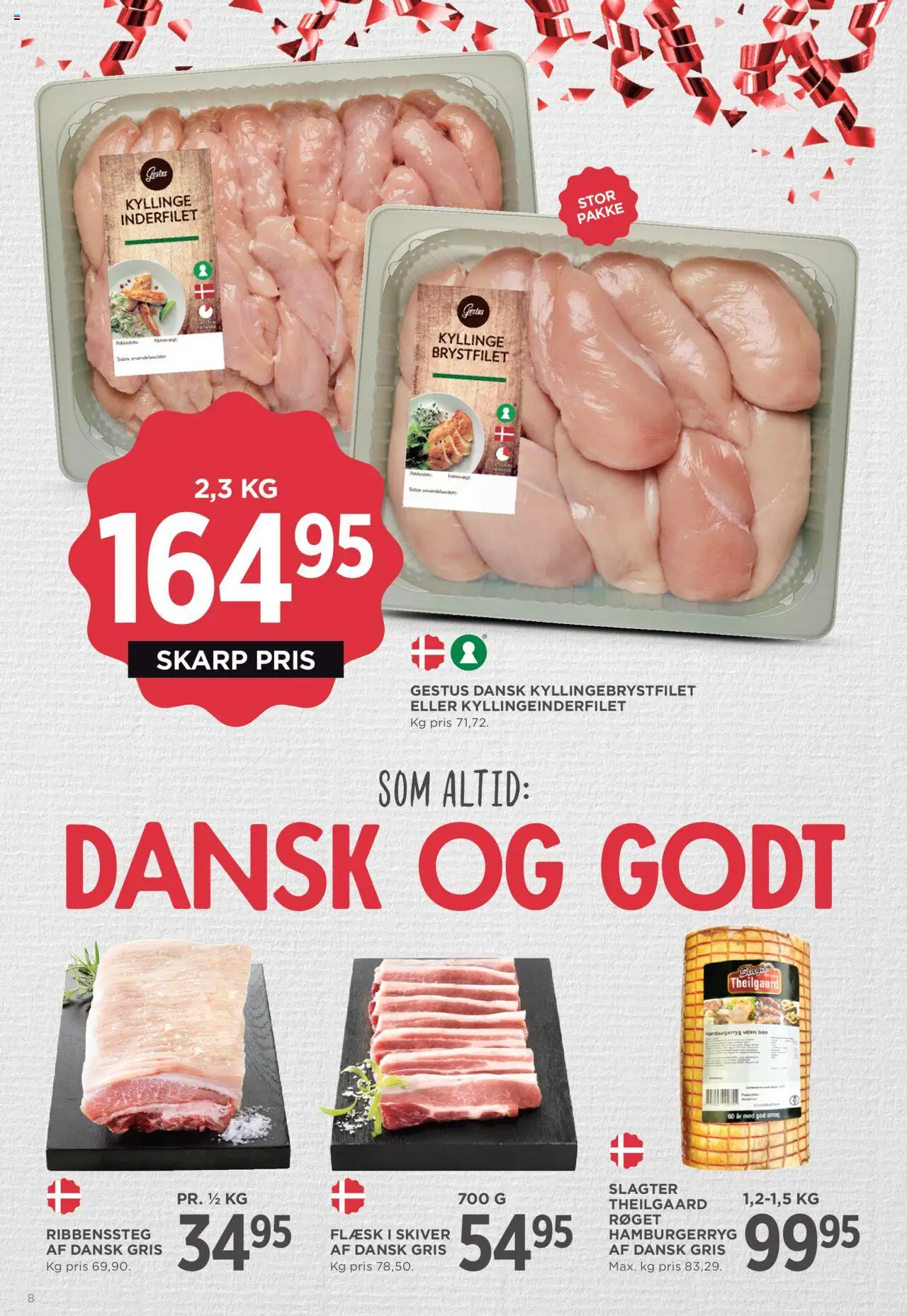 Meny tilbudsavis – gyldig fra 05.09.2025 | Side: 8 | Produkter: Hamburgerryg, Søm