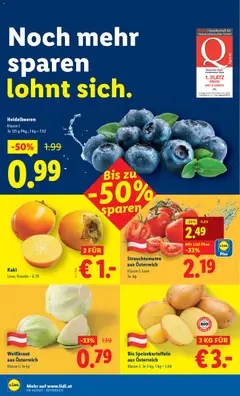 Lidl Flugblatt ab 30.10.2025 gültig | Seite: 6 | Produkte: Gemüse, Obst, Kaki