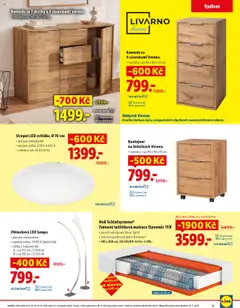 Náhled letáku Oblouková LED lampa, Oblouková LED lampa, plynule stmívatelná, teplota světla: 3000 K (teplá bílá), výška / světelný tok: A: cca 165 cm/2000 lm, B: cca 185 cm/2200 lm od 06.10.2025 | Strana: 3