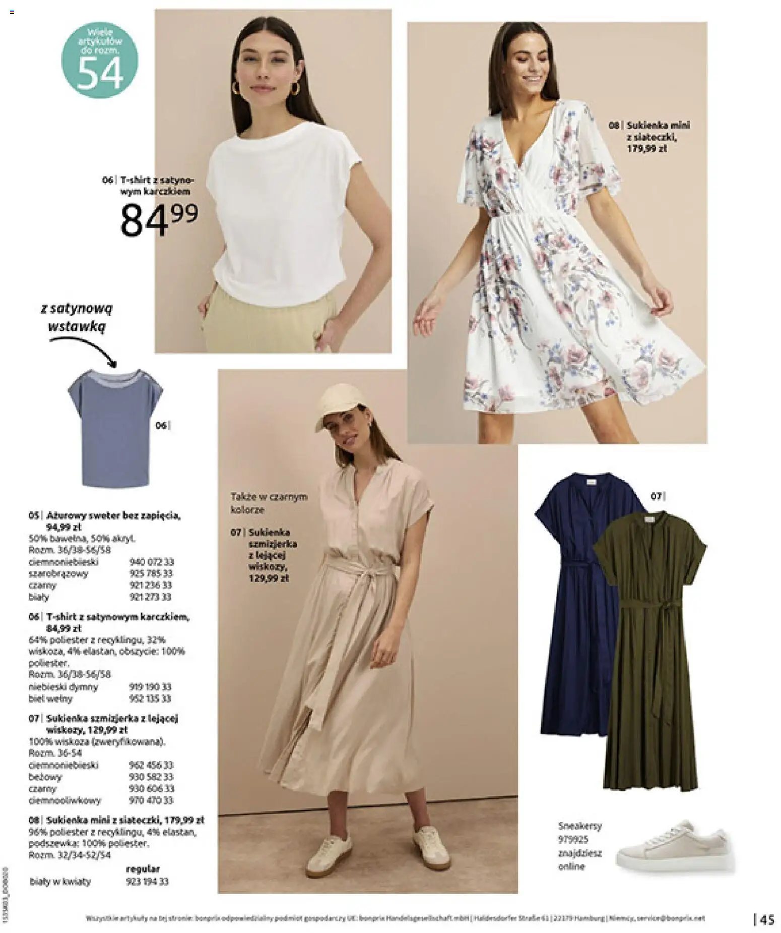 BonPrix Katalog od 03.03.2026 | Strona: 47 | Produkty: Sweter, Sukienka, Kwiaty