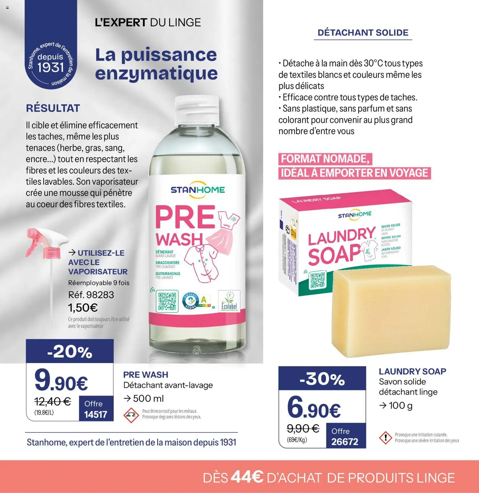 {H1} | Page: 8 | Produits: Parfum, Mousse, Détachant, Vaporisateur