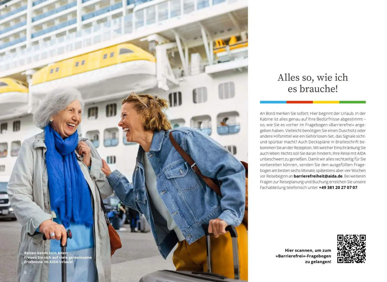 Aida Barrierefreies Reisen – gültig ab 01.04.2026 | Seite: 8