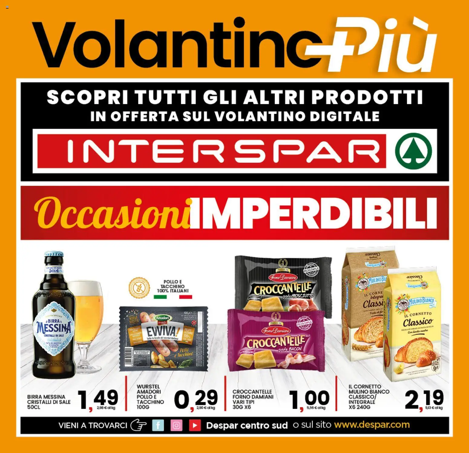 Volantino Interspar del 20.04.2026 | Pagina: 21 | Prodotti: Birra, Tacchino, Birra messina, Forno