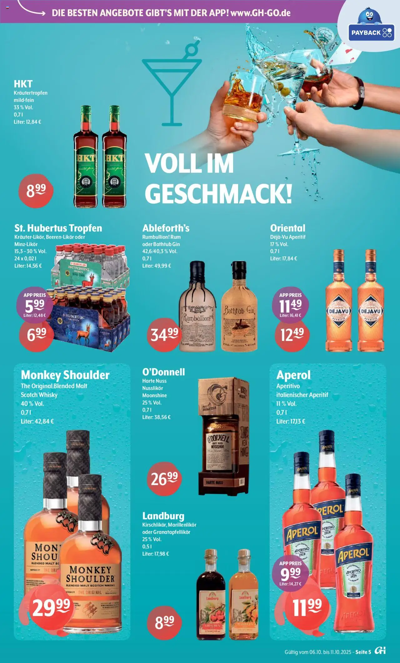 Getränke Hoffmann - Nordrhein - Westfalen – gültig ab 06.10.2025 | Seite: 5 | Produkte: Whisky, Rum, Gin, Hubertus tropfen