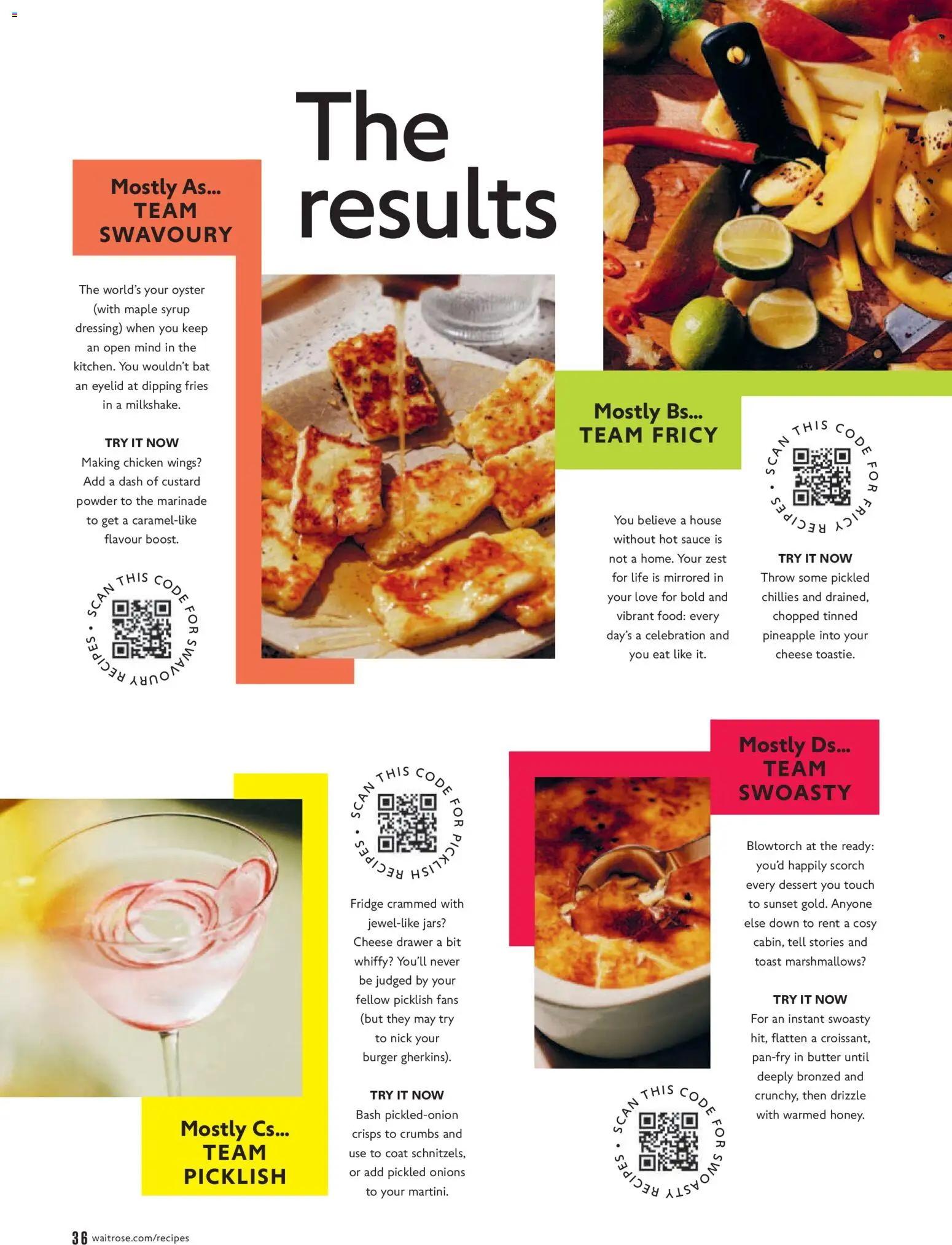 {H1} | Page: 36 | Products: Sauce, Chicken, Marshmallows, Cheese