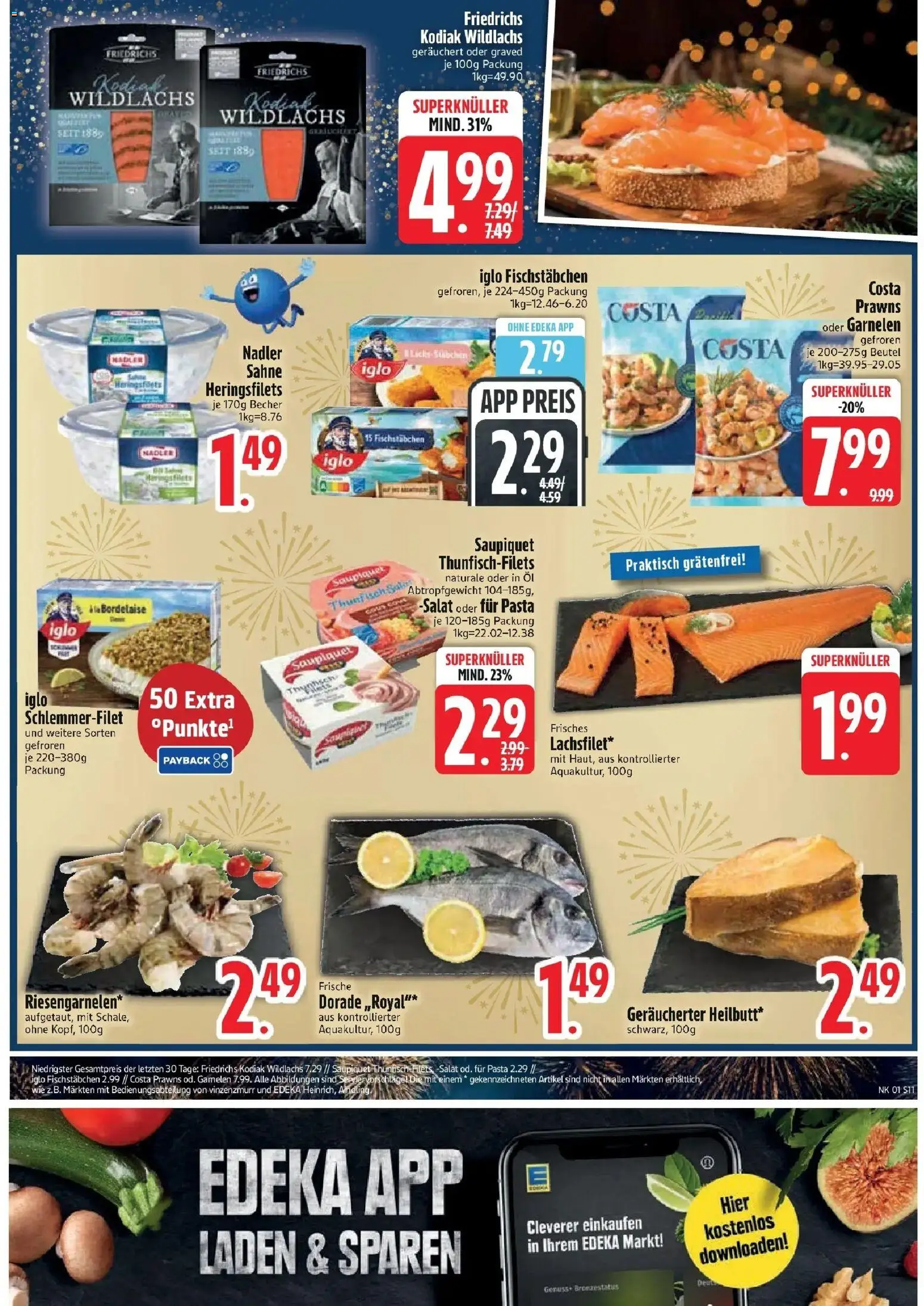 Edeka prospekt Vohburg	 – gültig ab 28.12.2025 | Seite: 13 | Produkte: Öl, Thunfisch, Sahne, Salat