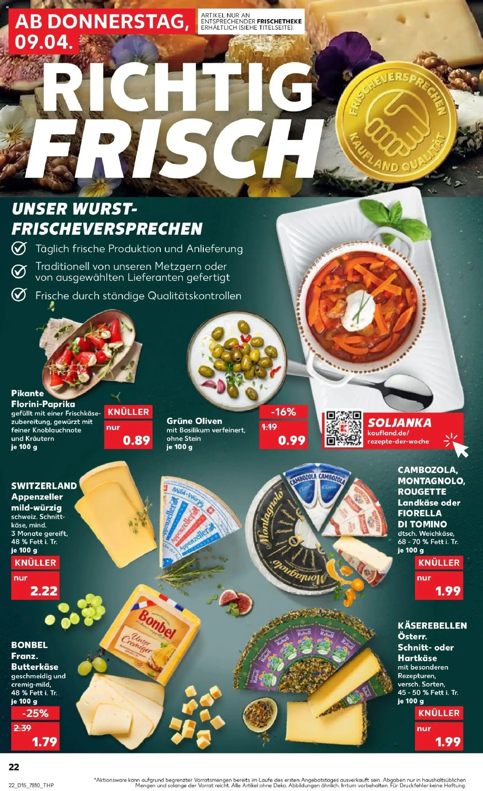 Kaufland Prospekt Neustadt An Der Donau	 – gültig ab 07.04.2026 | Seite: 34 | Produkte: Wurst, Frischkase